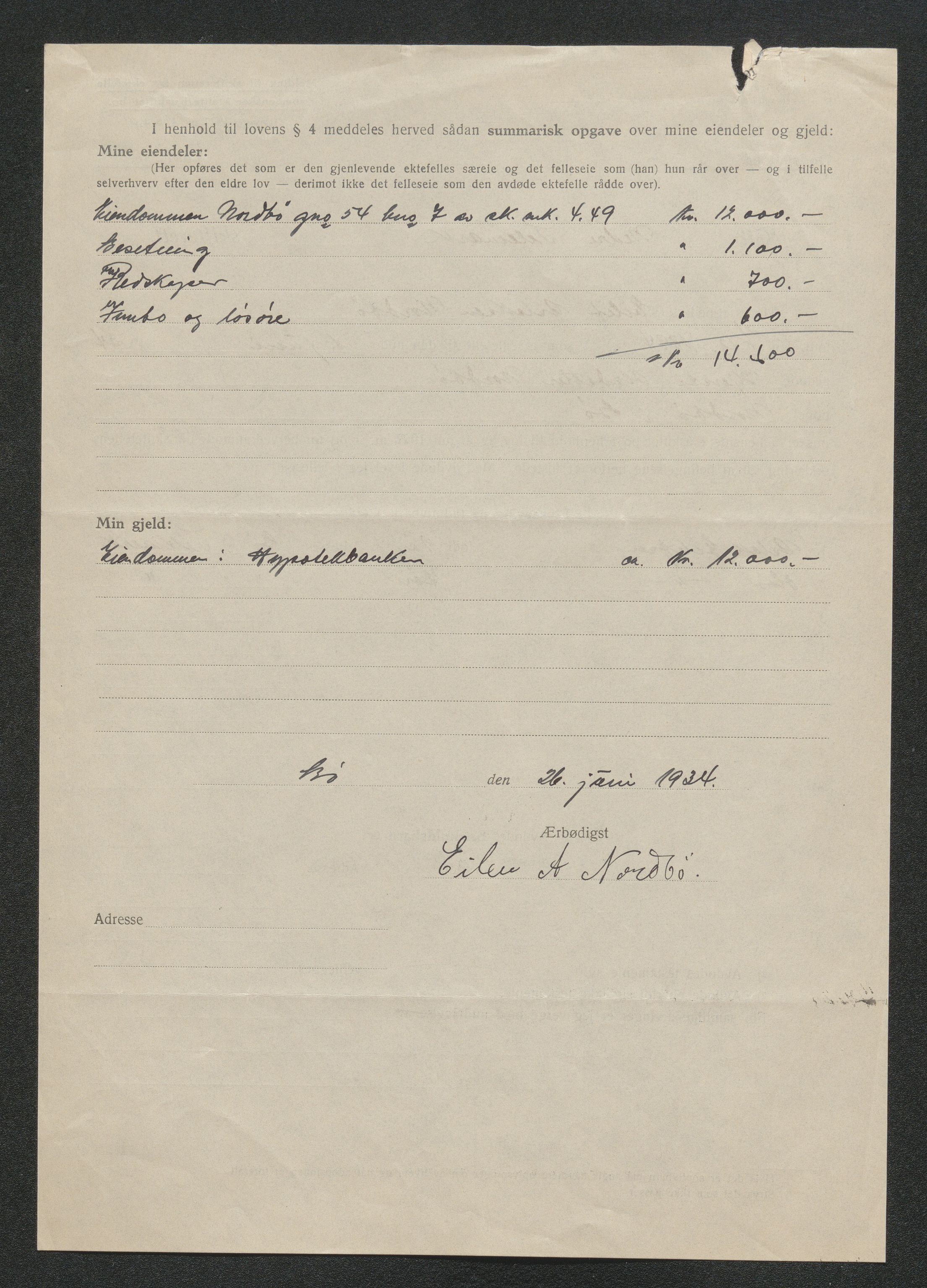 Nedre Telemark sorenskriveri, SAKO/A-135/H/Ha/Hab/L0008: Dødsfallsfortegnelser
, 1931-1935, p. 1096