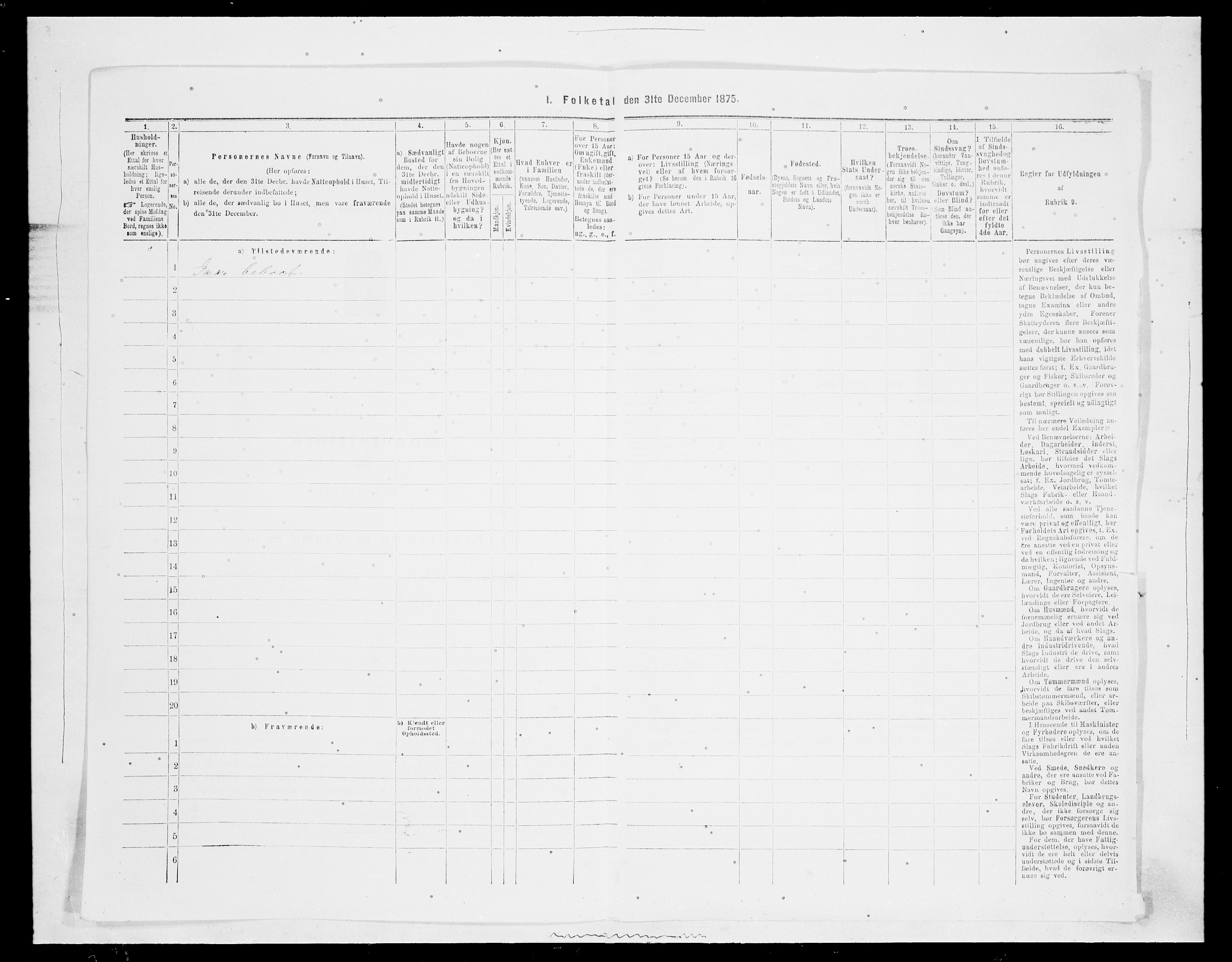 SAH, 1875 census for 0515P Vågå, 1875, p. 1897