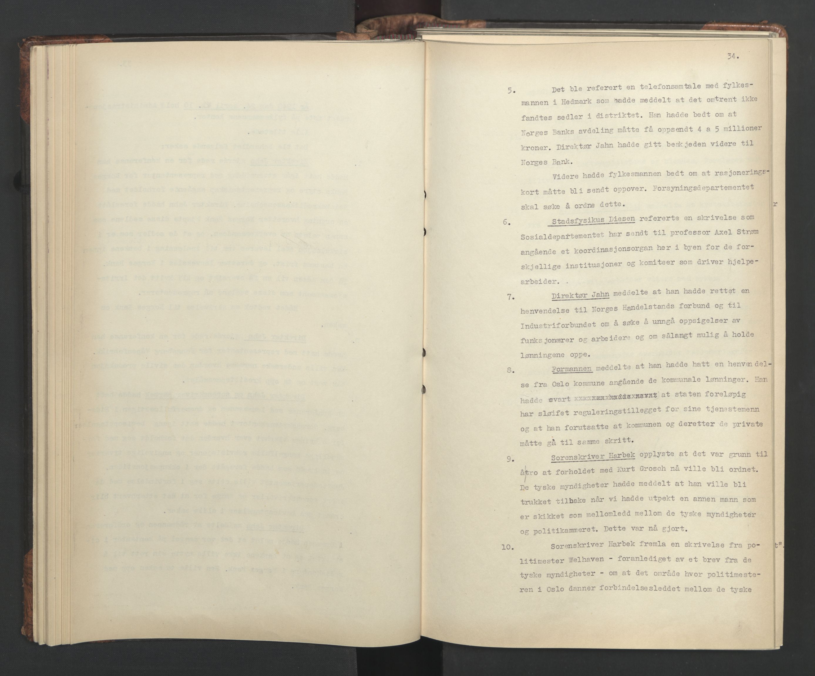 Administrasjonsrådet, AV/RA-S-1004/A/L0001: Møteprotokoll med tillegg 15/4-25/9, 1940, p. 34