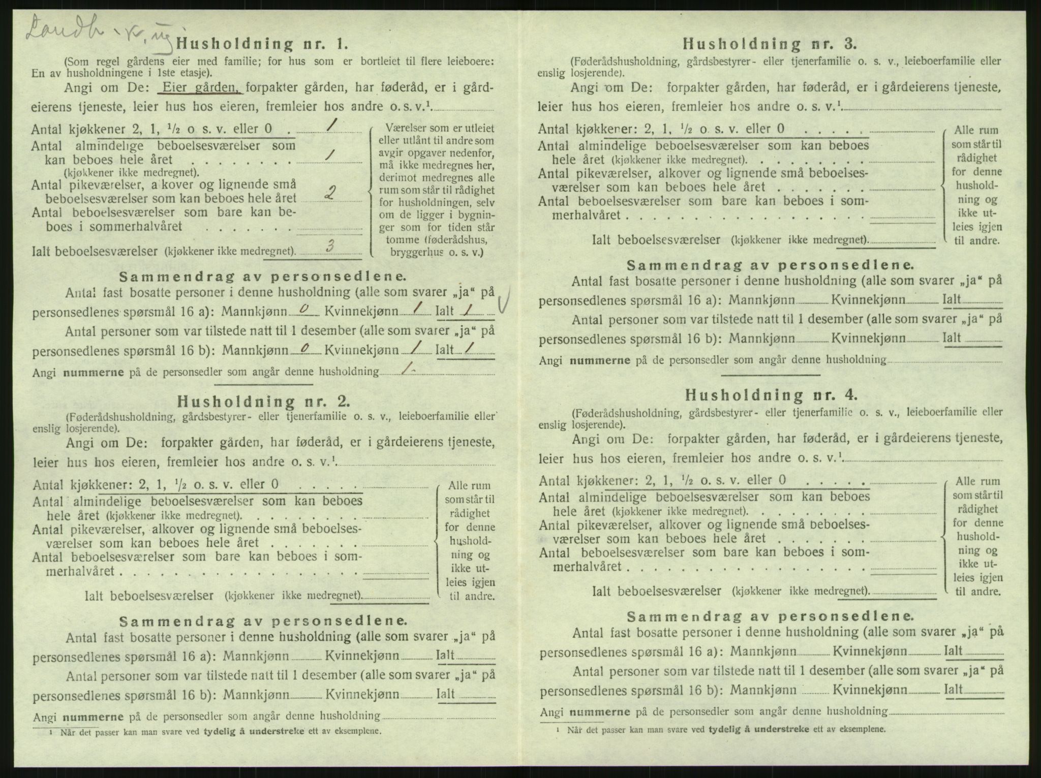 SAT, 1920 census for Hattfjelldal, 1920, p. 69