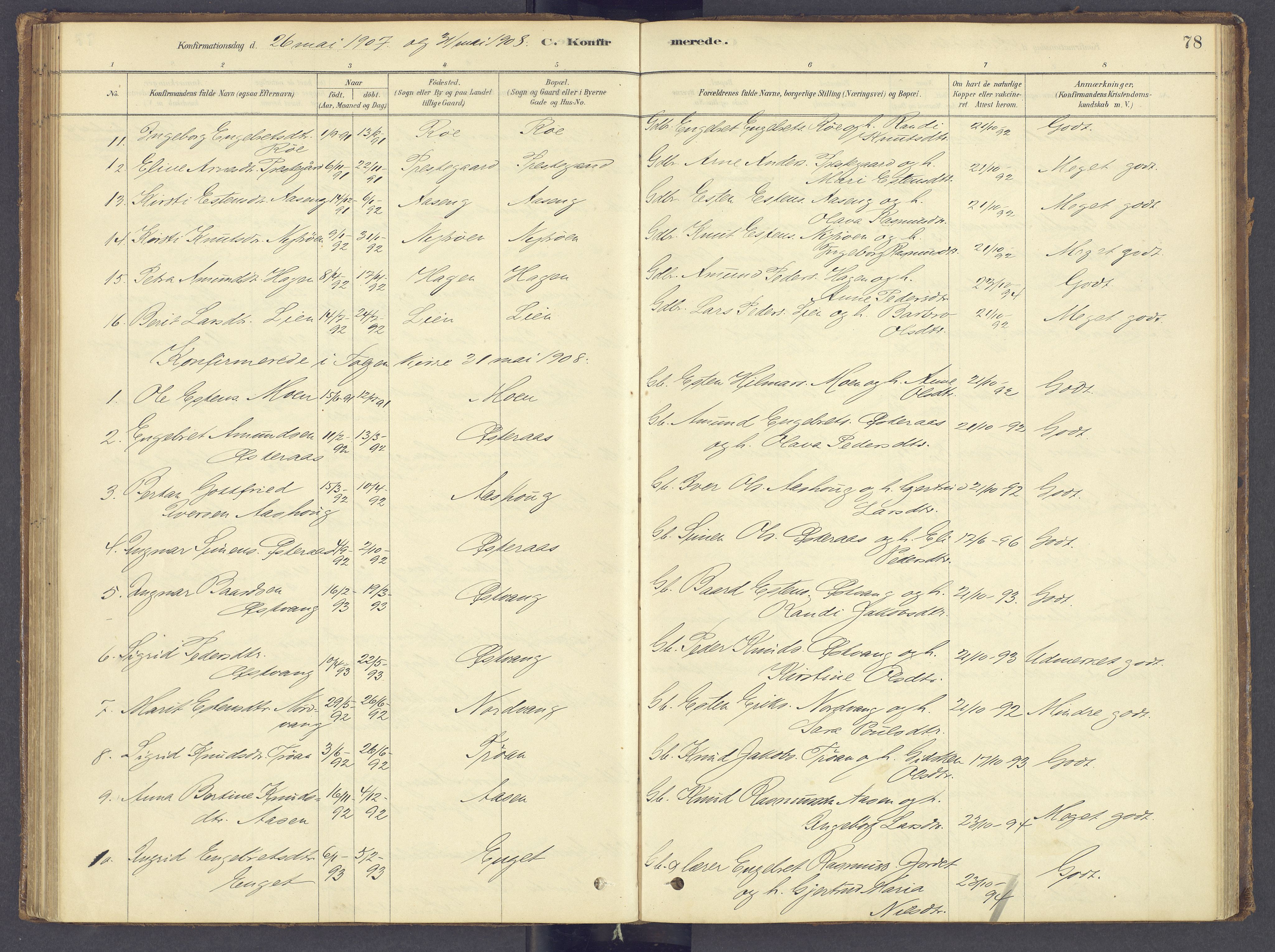 Tolga prestekontor, SAH/PREST-062/K/L0012: Parish register (official) no. 12, 1877-1925, p. 78