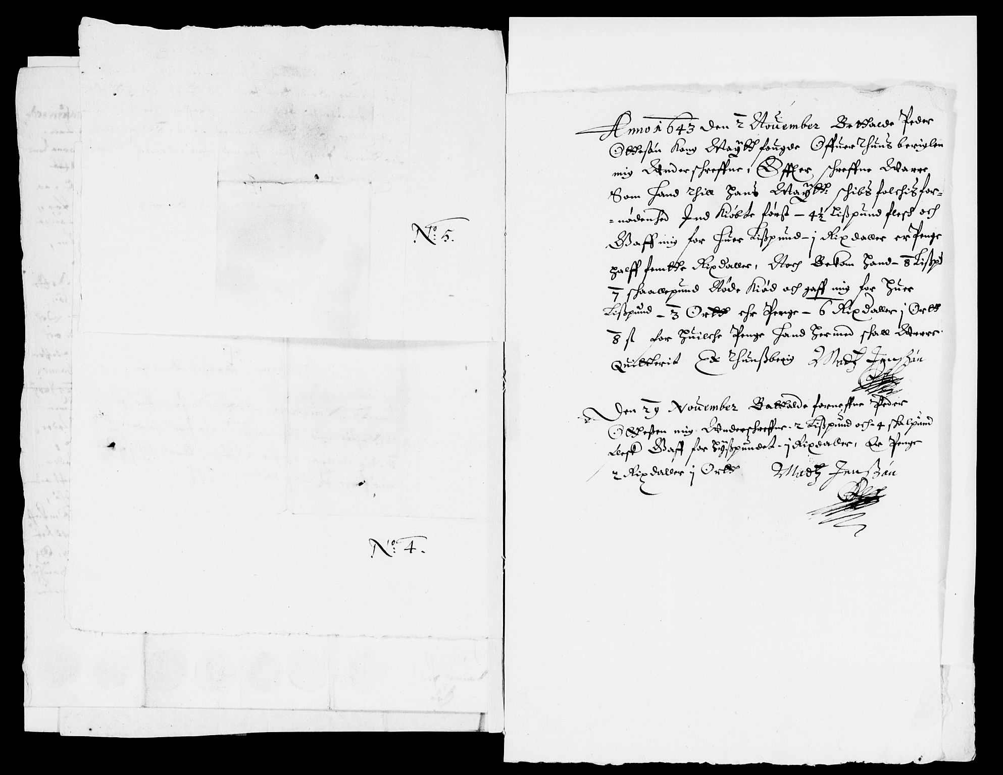 Rentekammeret inntil 1814, Reviderte regnskaper, Lensregnskaper, AV/RA-EA-5023/R/Rb/Rbo/L0024: Tønsberg len, 1642-1644