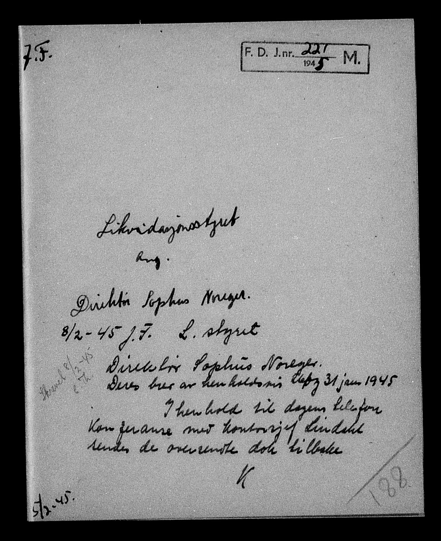 Justisdepartementet, Tilbakeføringskontoret for inndratte formuer, AV/RA-S-1564/H/Hc/Hcc/L0924: --, 1945-1947, p. 507