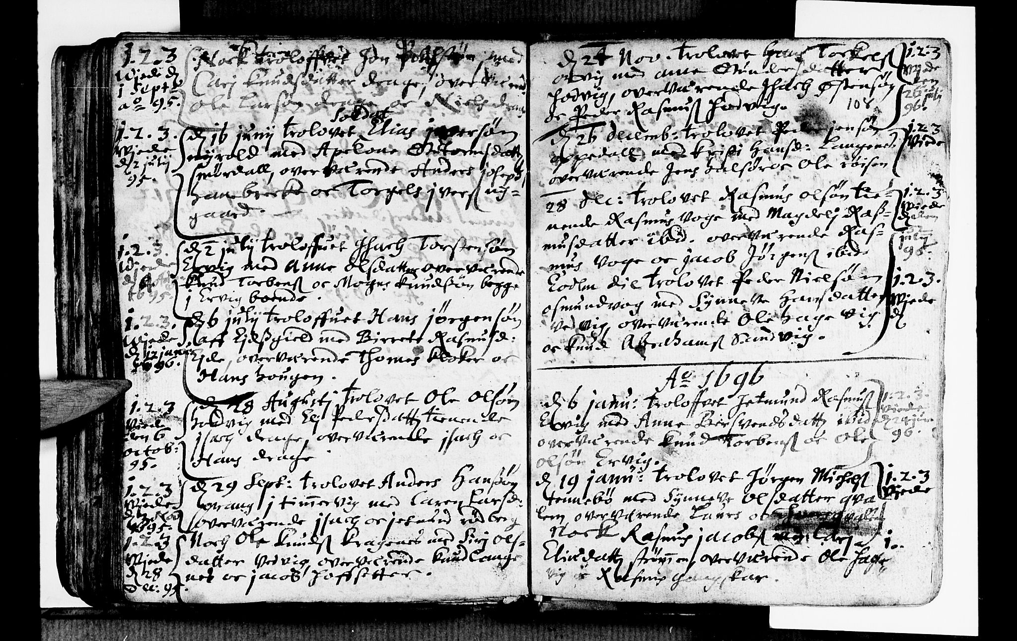 Selje sokneprestembete, SAB/A-99938/H/Ha/Haa/Haaa: Parish register (official) no. A 1, 1668-1696, p. 108