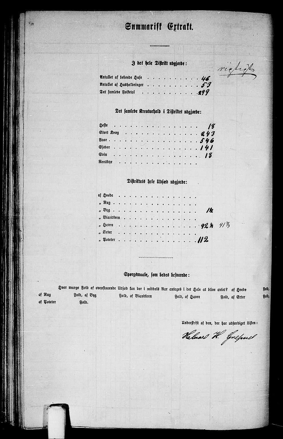 RA, 1865 census for Tysnes, 1865, p. 136