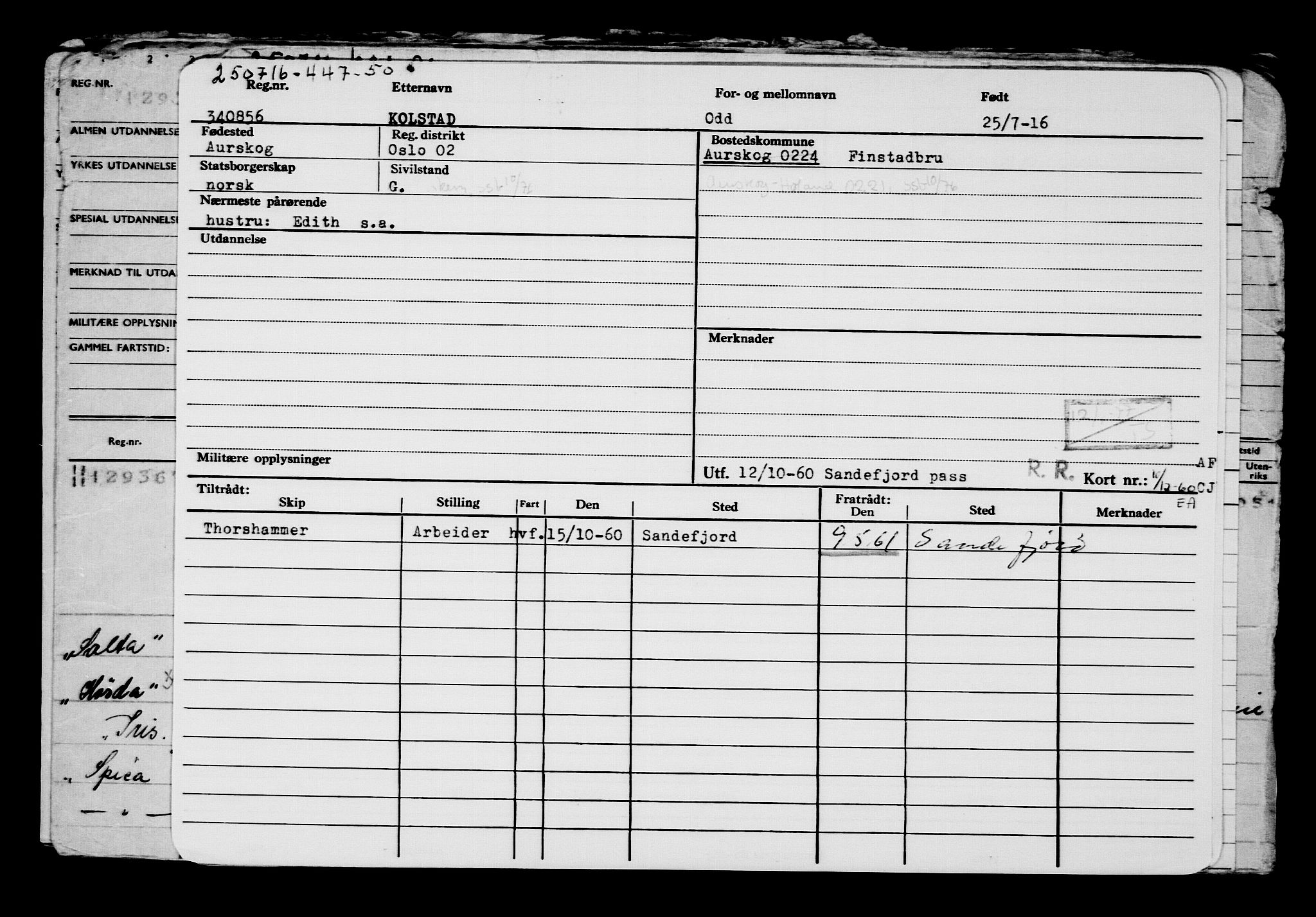 Direktoratet for sjømenn, AV/RA-S-3545/G/Gb/L0141: Hovedkort, 1916, p. 200