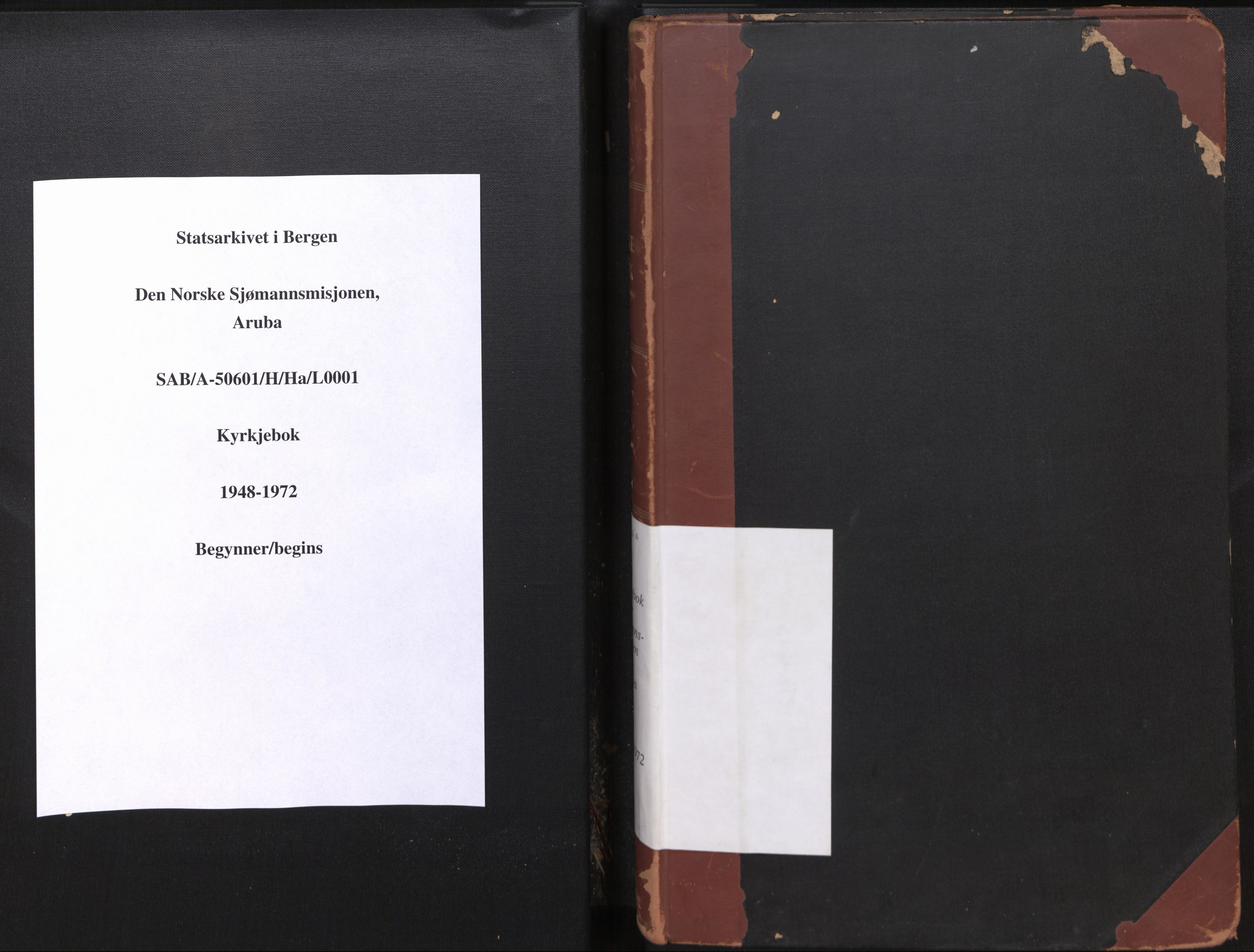 Den norske sjømannsmisjon i utlandet/Aruba, SAB/SAB/PA-0122/H/Ha/L0001: Parish register (official) no. A 1, 1948-1972