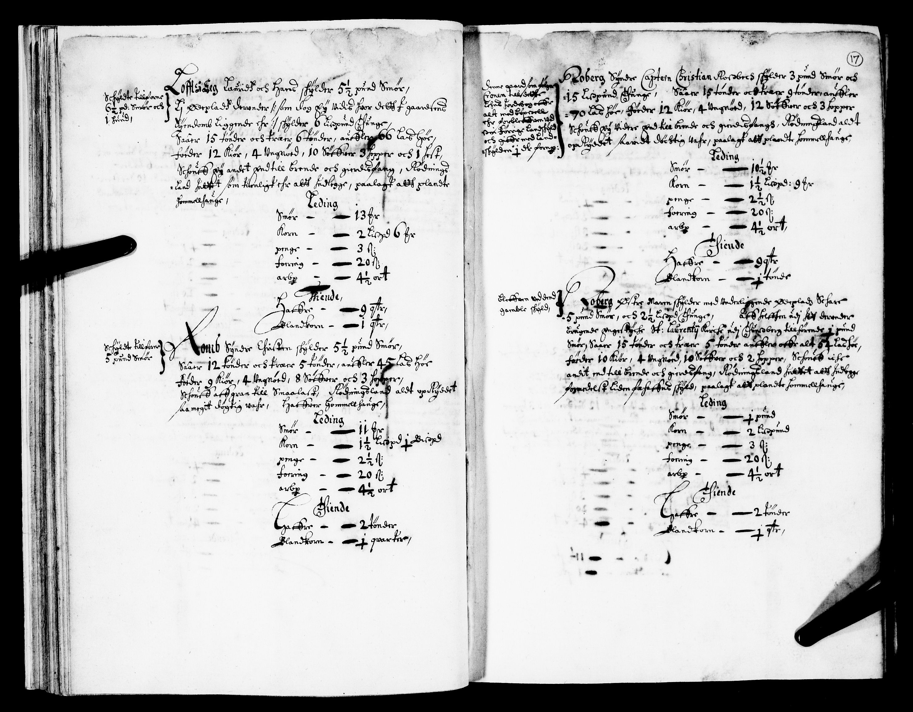 Rentekammeret inntil 1814, Realistisk ordnet avdeling, AV/RA-EA-4070/N/Nb/Nba/L0019: Tønsberg len, 1. del, 1668, p. 16b-17a