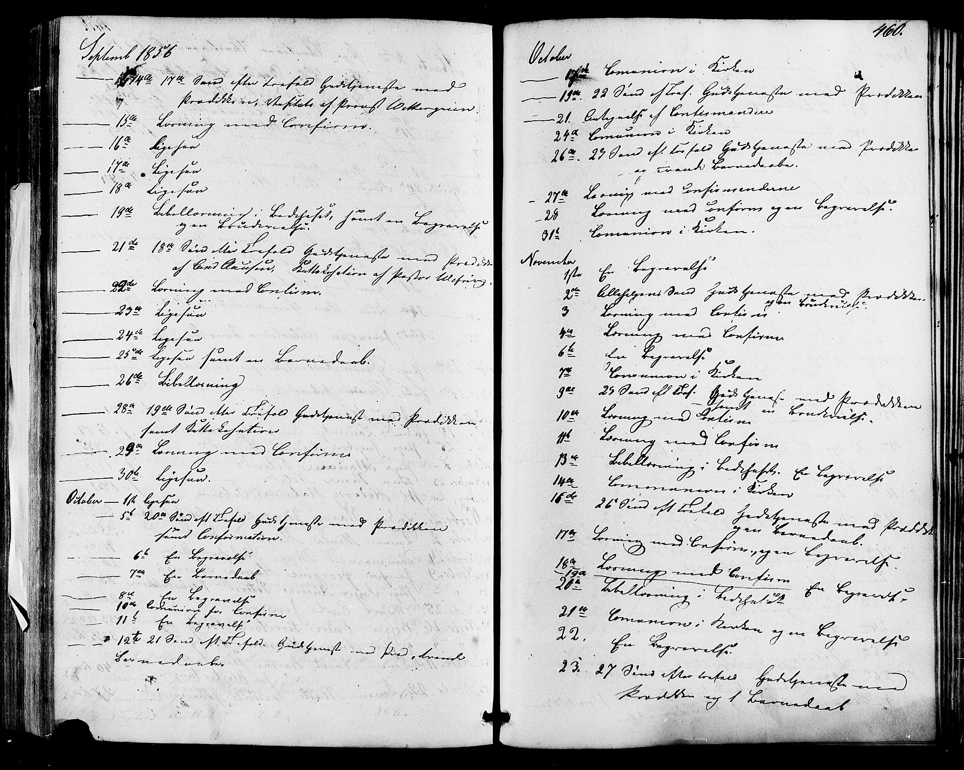 Skien kirkebøker, AV/SAKO-A-302/F/Fa/L0007: Parish register (official) no. 7, 1856-1865, p. 460