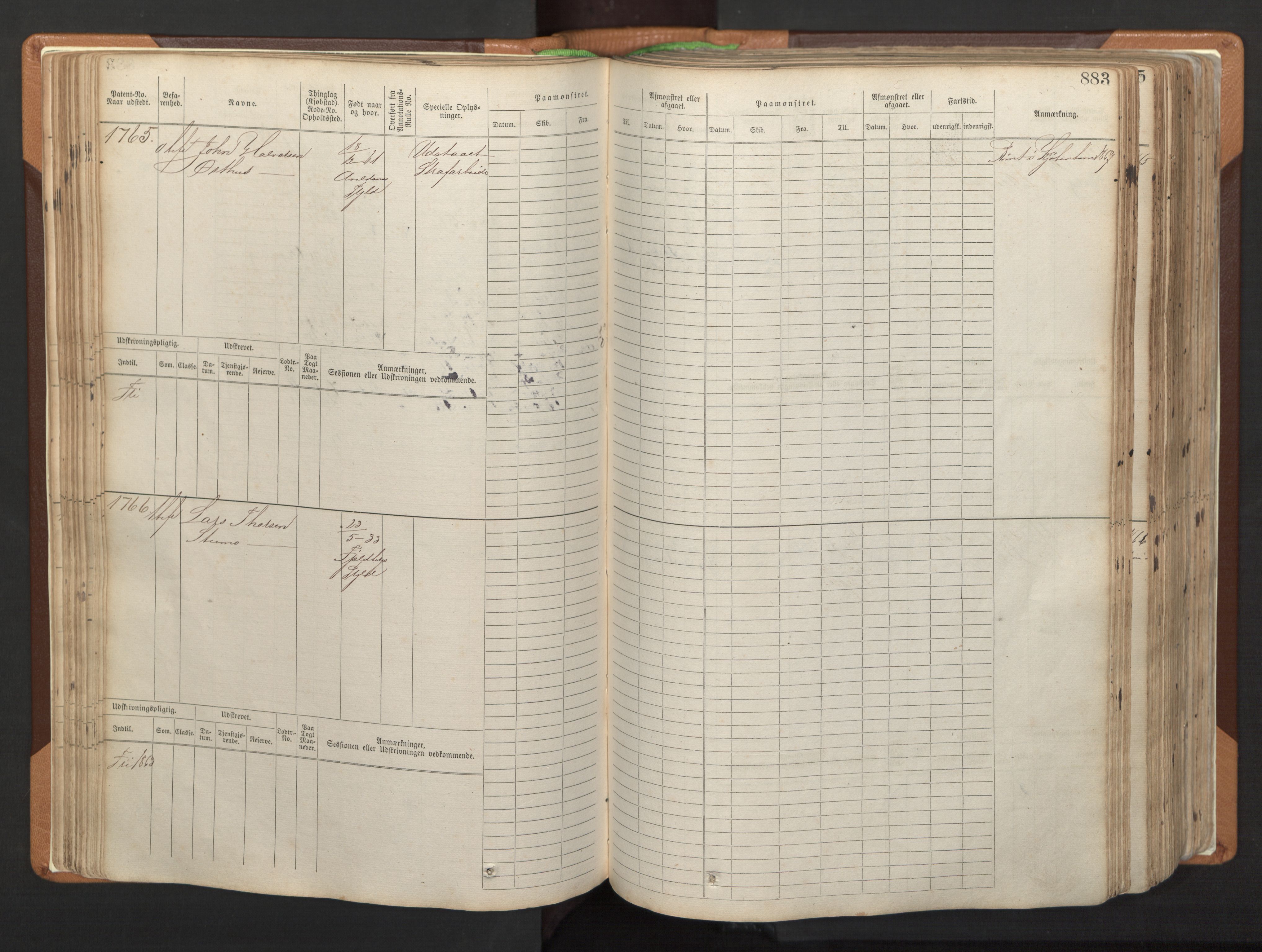 Stavanger sjømannskontor, AV/SAST-A-102006/F/Fb/Fbb/L0006: Sjøfartshovedrulle, patentnr. 1607-2402 (del 3), 1869-1880, p. 82