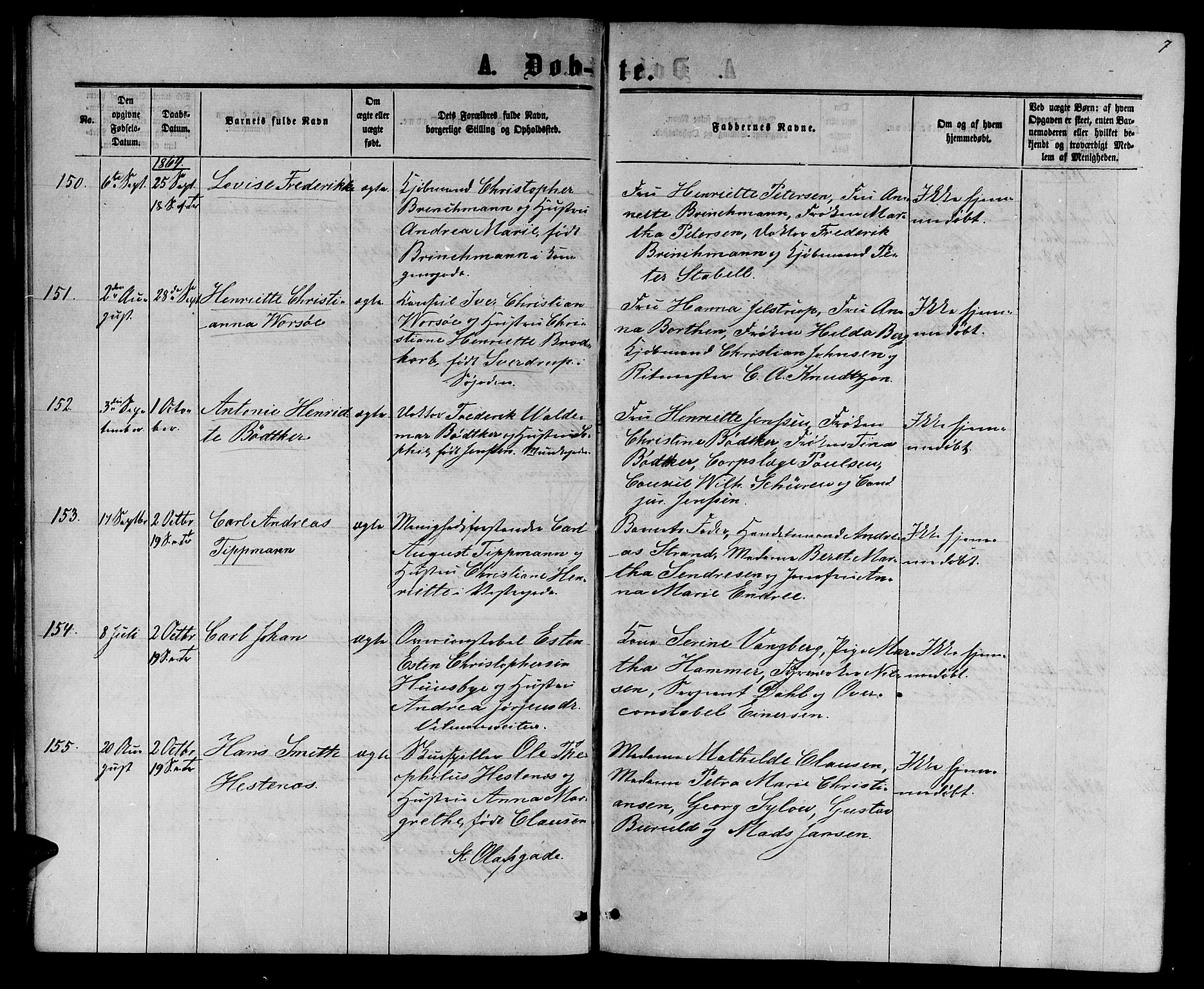 Ministerialprotokoller, klokkerbøker og fødselsregistre - Sør-Trøndelag, AV/SAT-A-1456/601/L0087: Parish register (copy) no. 601C05, 1864-1881, p. 7