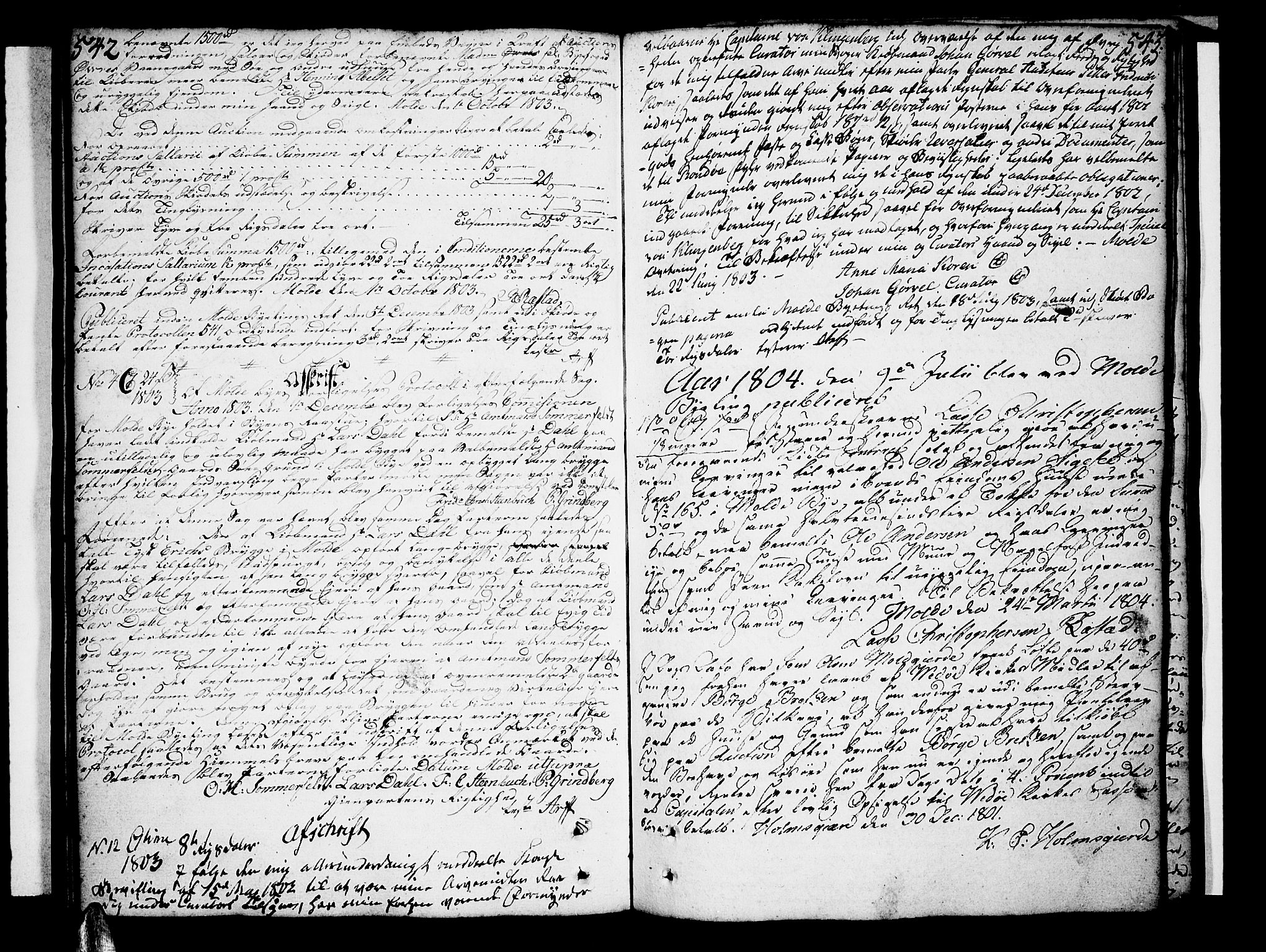 Molde byfogd, AV/SAT-A-0025/2/2C/L0001: Mortgage book no. 1, 1748-1823, p. 542-543