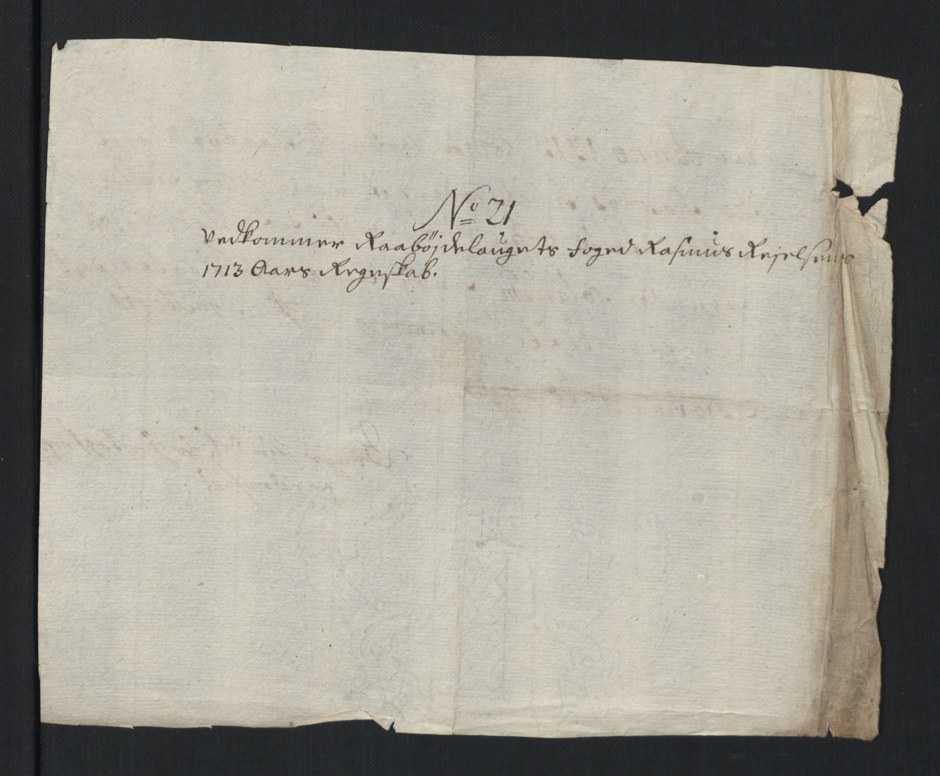 Rentekammeret inntil 1814, Reviderte regnskaper, Fogderegnskap, AV/RA-EA-4092/R40/L2450: Fogderegnskap Råbyggelag, 1712-1713, p. 378