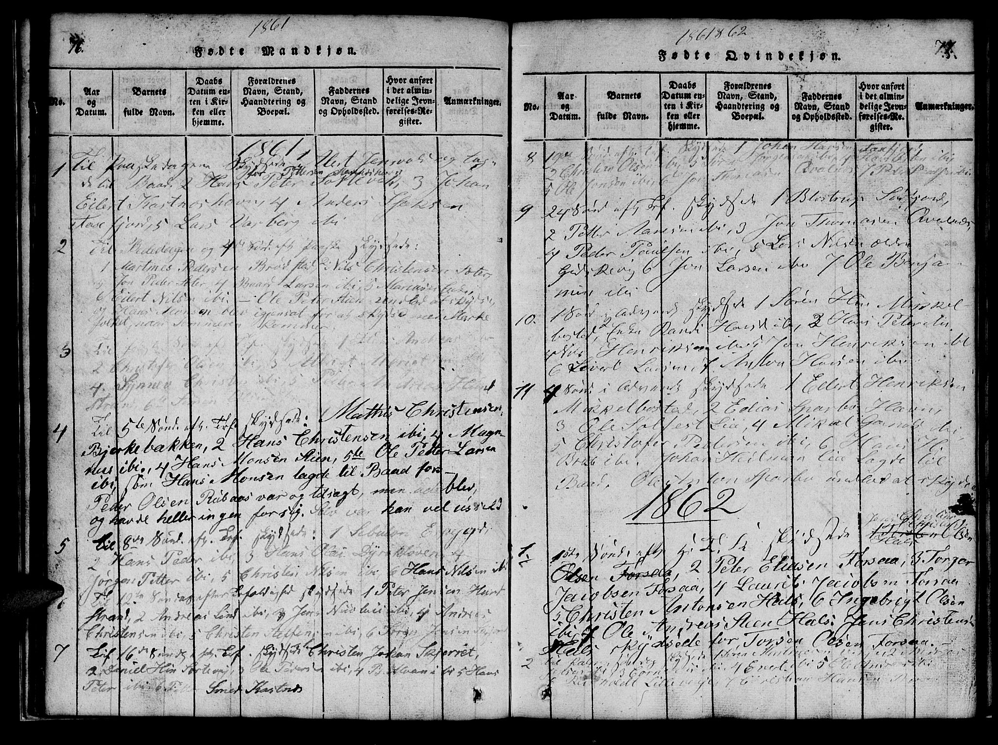 Tranøy sokneprestkontor, SATØ/S-1313/I/Ia/Iab/L0009klokker: Parish register (copy) no. 9, 1829-1834, p. 76-77
