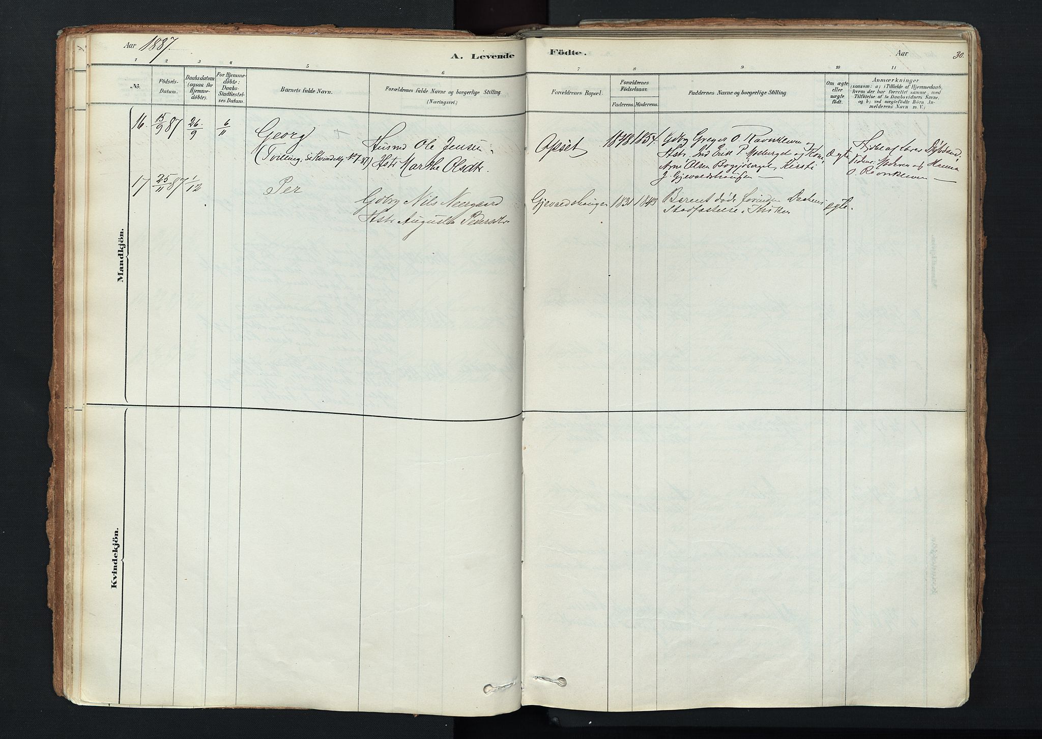 Trysil prestekontor, AV/SAH-PREST-046/H/Ha/Haa/L0011: Parish register (official) no. 11, 1878-1912, p. 30