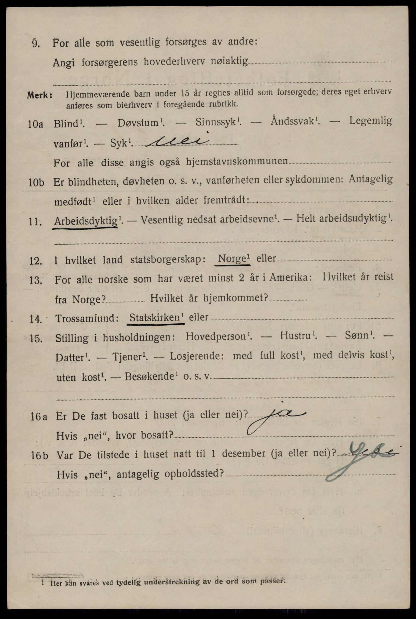 SAST, 1920 census for Stavanger, 1920, p. 47085