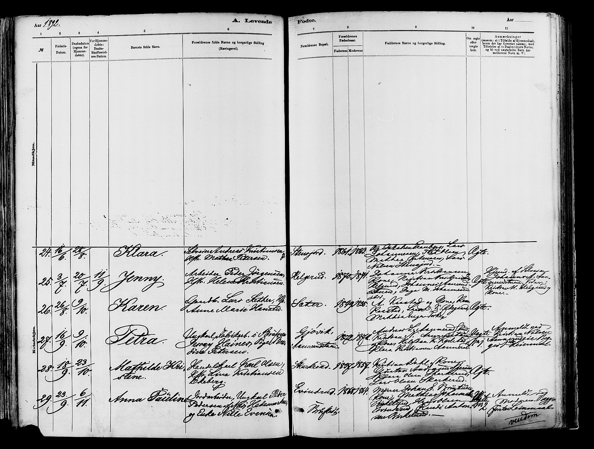 Vardal prestekontor, AV/SAH-PREST-100/H/Ha/Haa/L0009: Parish register (official) no. 9, 1878-1892, p. 80