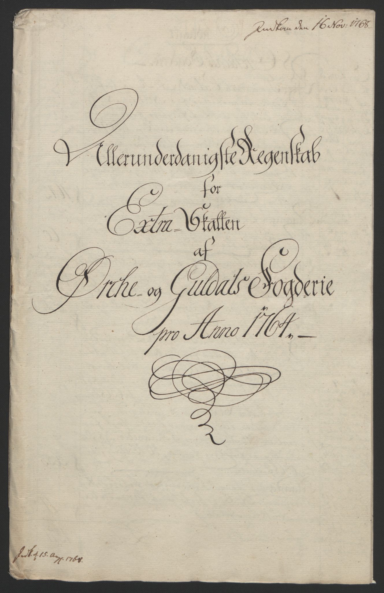 Rentekammeret inntil 1814, Reviderte regnskaper, Fogderegnskap, RA/EA-4092/R60/L4094: Ekstraskatten Orkdal og Gauldal, 1762-1765, p. 128