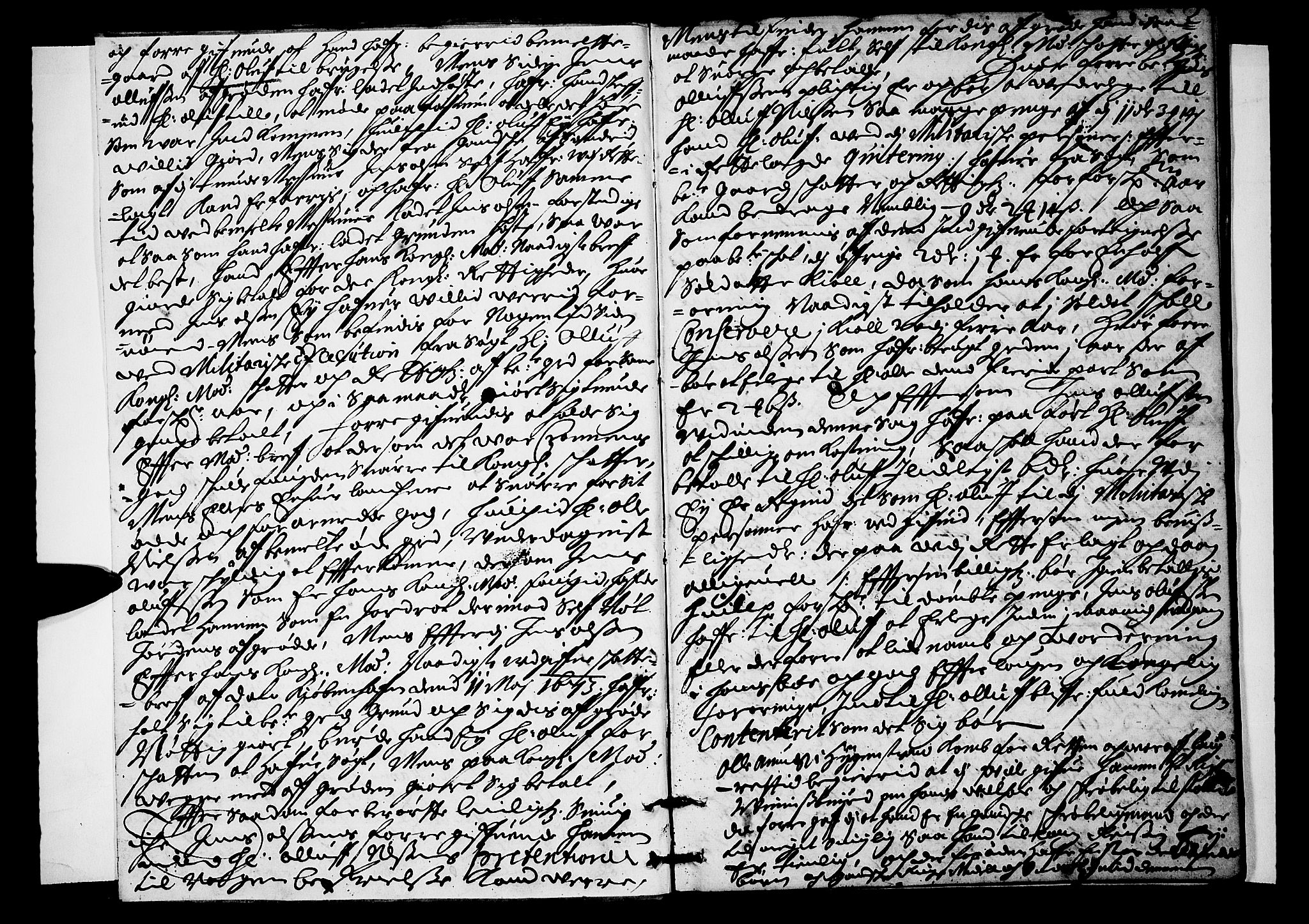 Lier, Røyken og Hurum sorenskriveri, AV/SAKO-A-89/F/Fa/L0017: Tingbok, 1676, p. 2