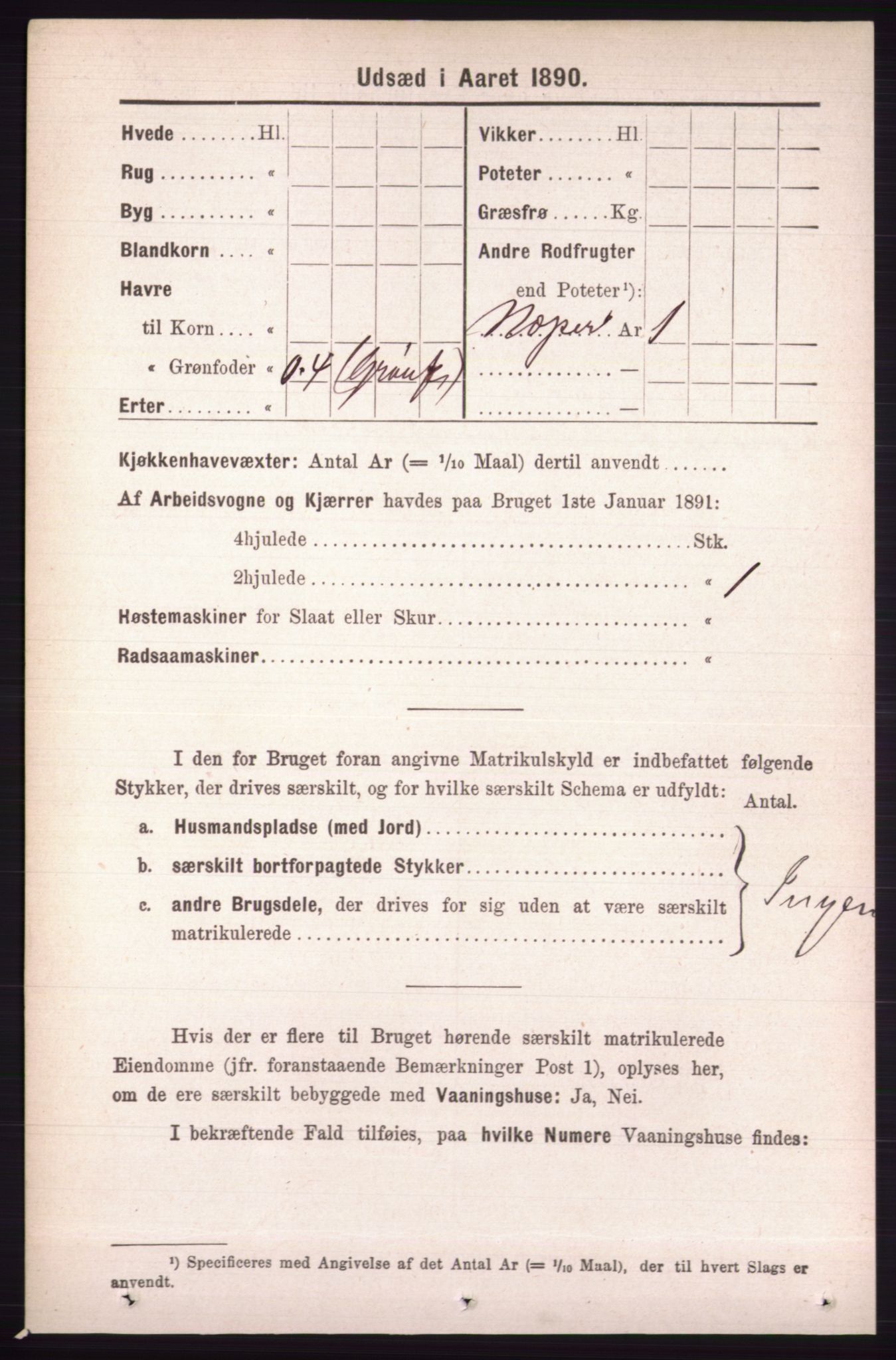 RA, 1891 census for 0438 Lille Elvedalen, 1891, p. 4859