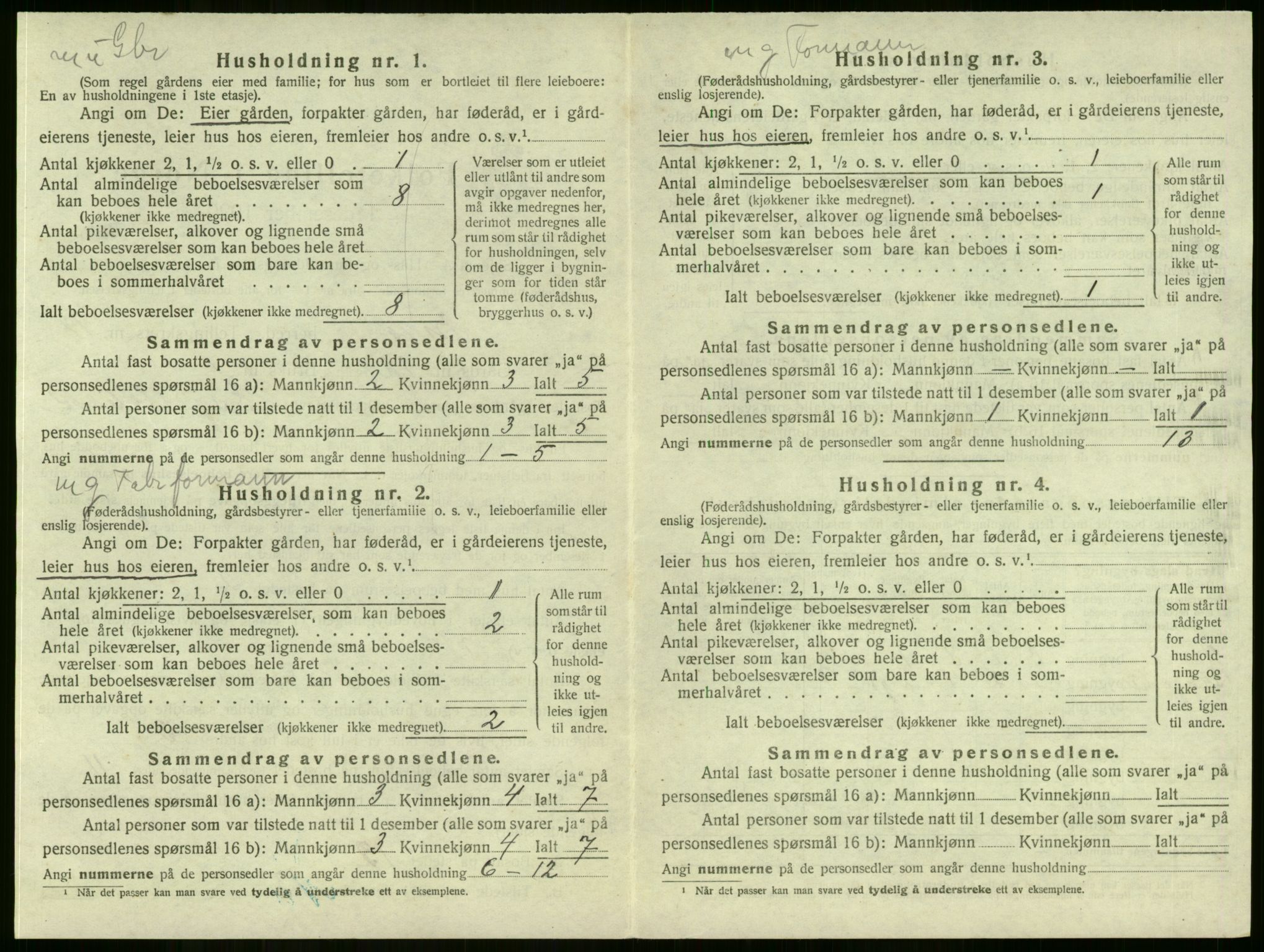 SAKO, 1920 census for Lier, 1920, p. 3055