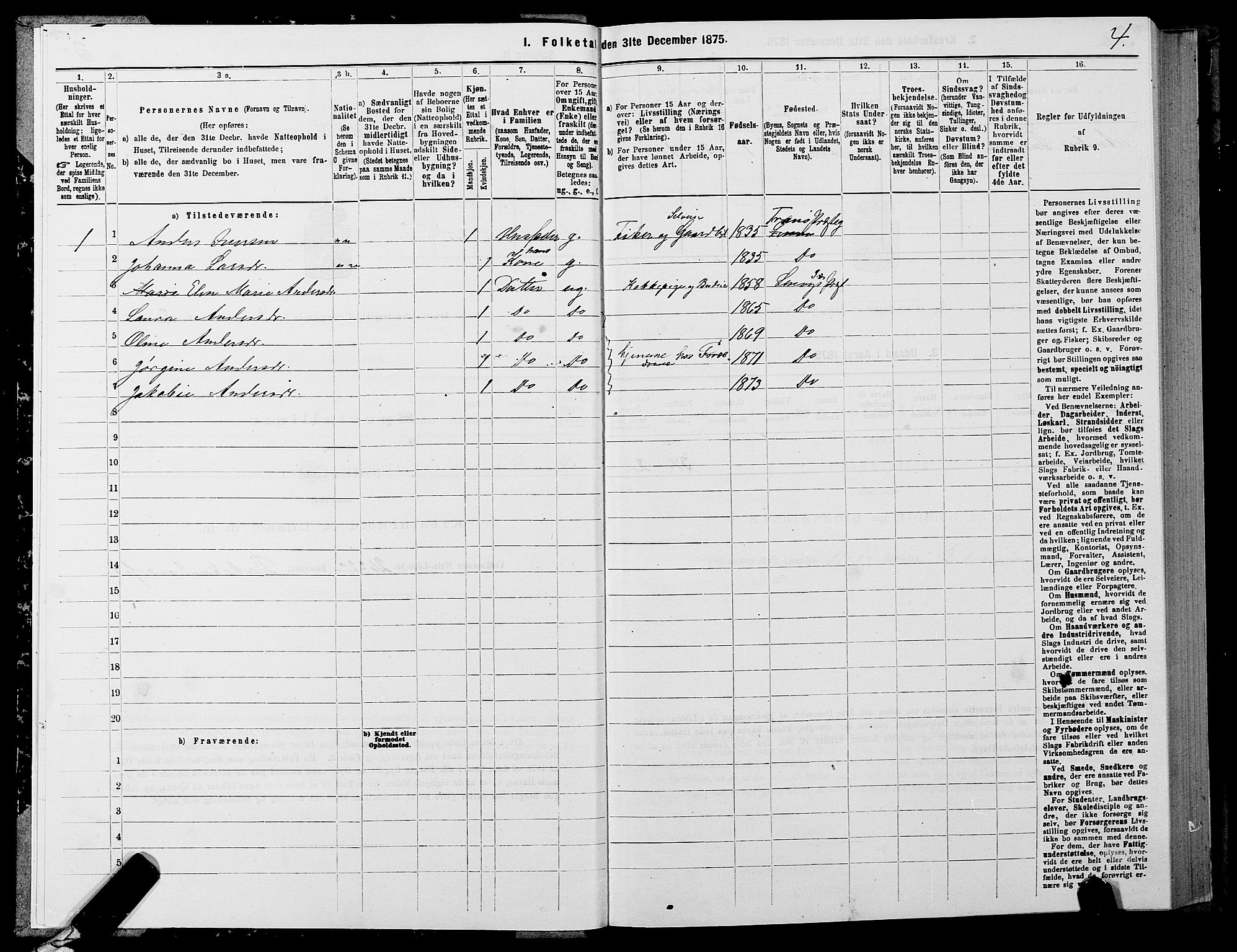 SATØ, 1875 census for 1931P Lenvik, 1875, p. 2004