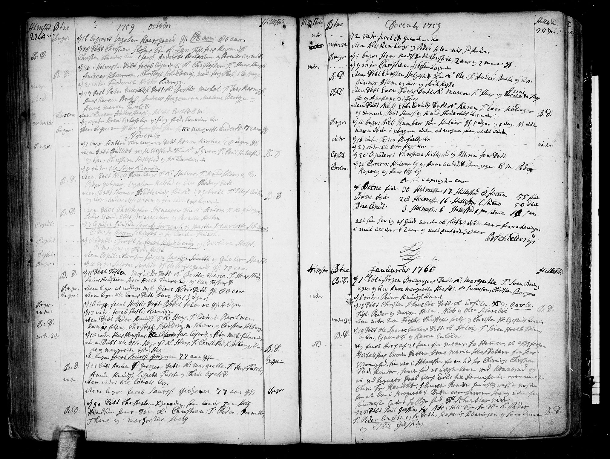 Botne kirkebøker, SAKO/A-340/F/Fa/L0001a: Parish register (official) no. I 1A, 1707-1778, p. 226-227