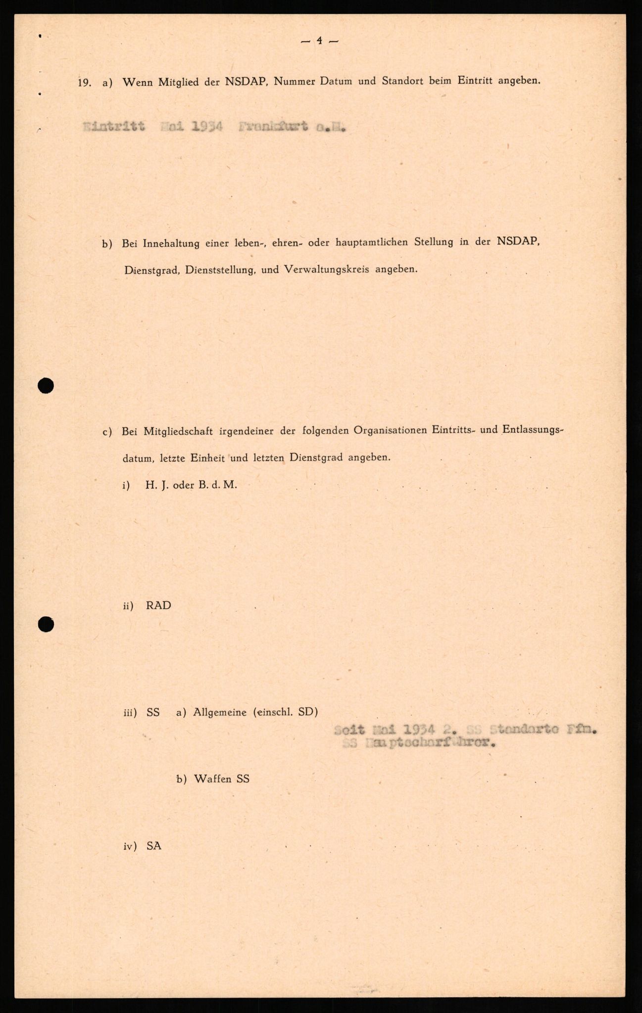 Forsvaret, Forsvarets overkommando II, AV/RA-RAFA-3915/D/Db/L0025: CI Questionaires. Tyske okkupasjonsstyrker i Norge. Tyskere., 1945-1946, p. 474