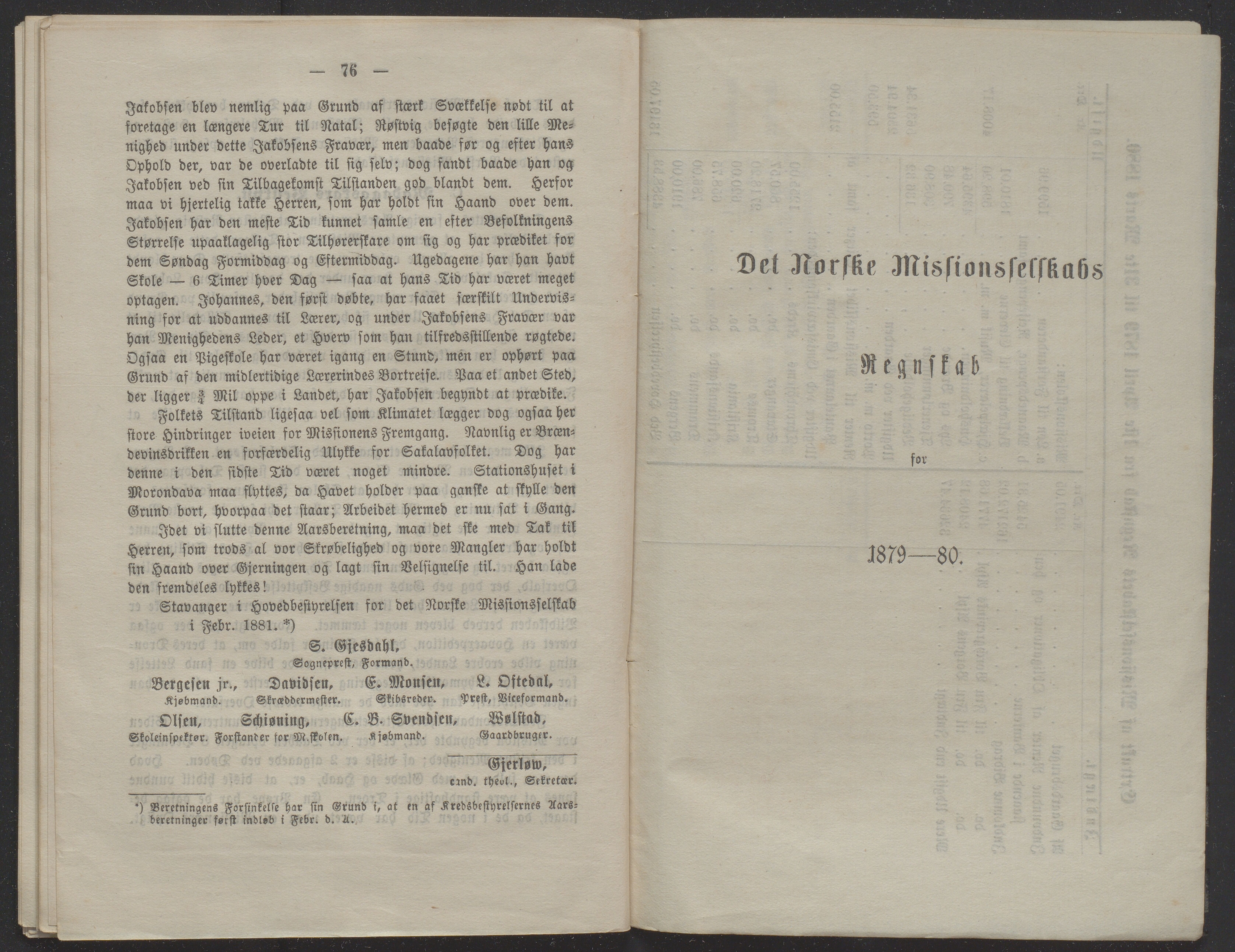 Det Norske Misjonsselskap - hovedadministrasjonen, VID/MA-A-1045/D/Db/Dba/L0338/0007: Beretninger, Bøker, Skrifter o.l   / Årsberetninger 38. , 1880, p. 76