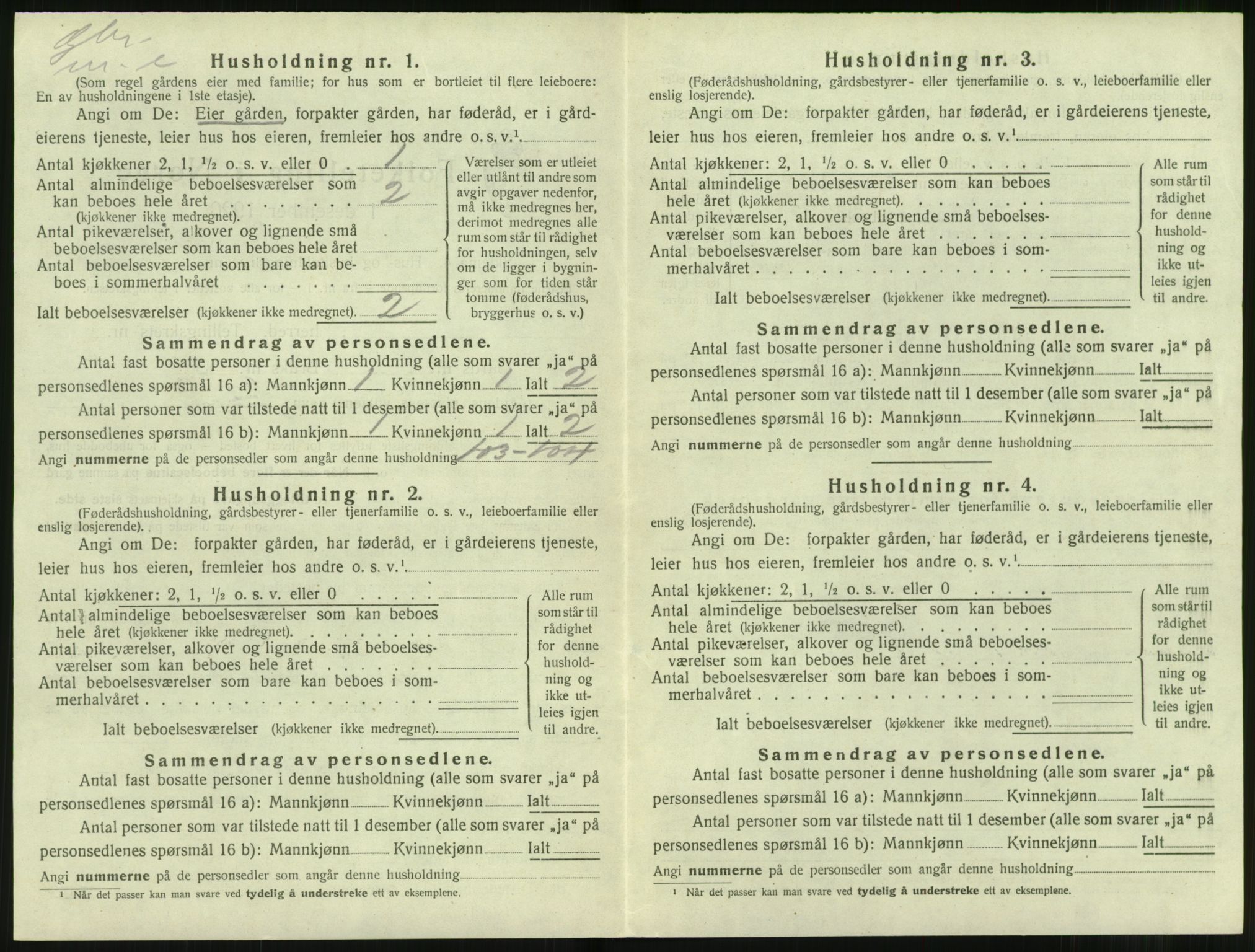 SAT, 1920 census for Hjørundfjord, 1920, p. 366