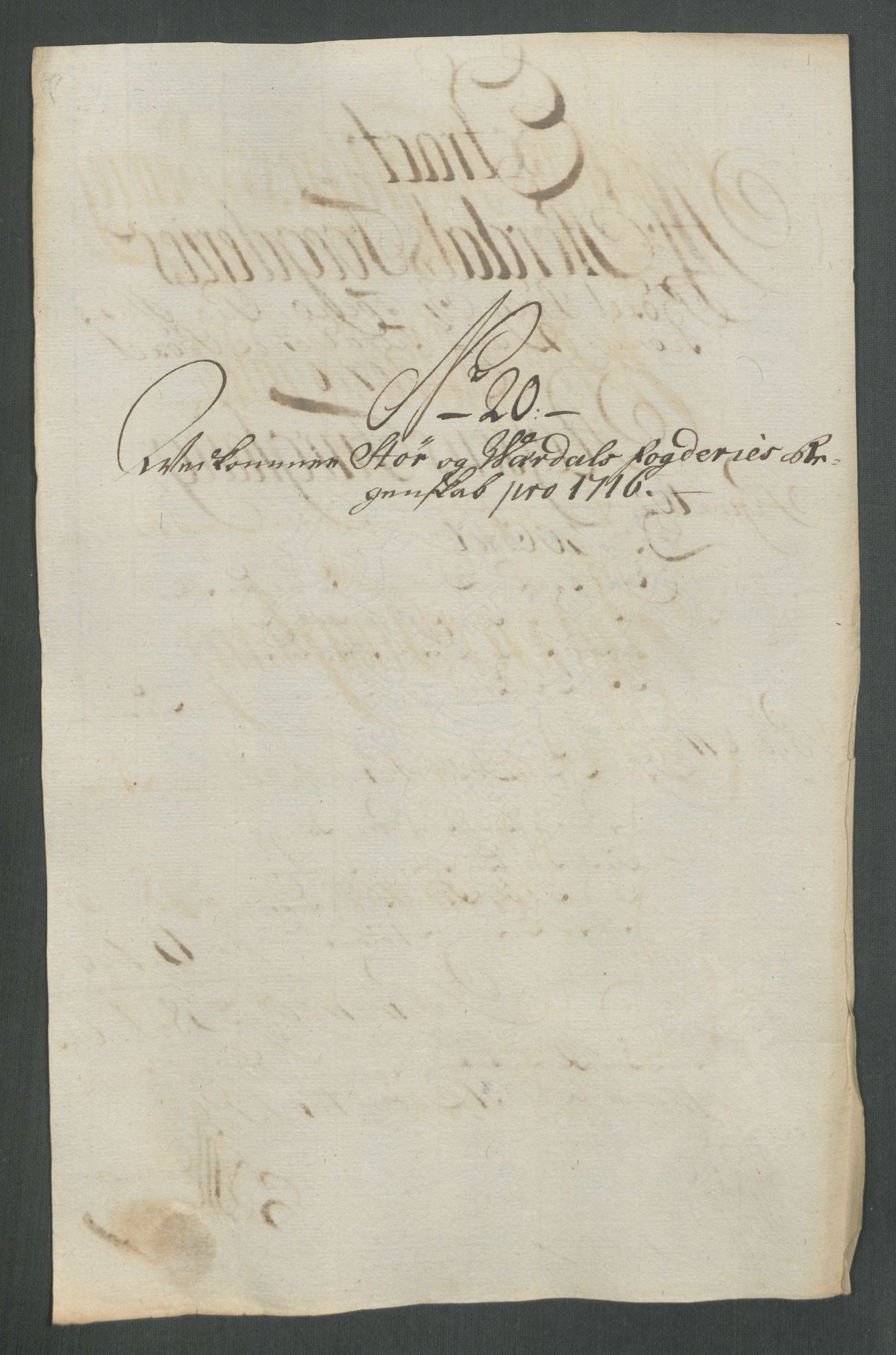 Rentekammeret inntil 1814, Reviderte regnskaper, Fogderegnskap, RA/EA-4092/R62/L4206: Fogderegnskap Stjørdal og Verdal, 1716, p. 221