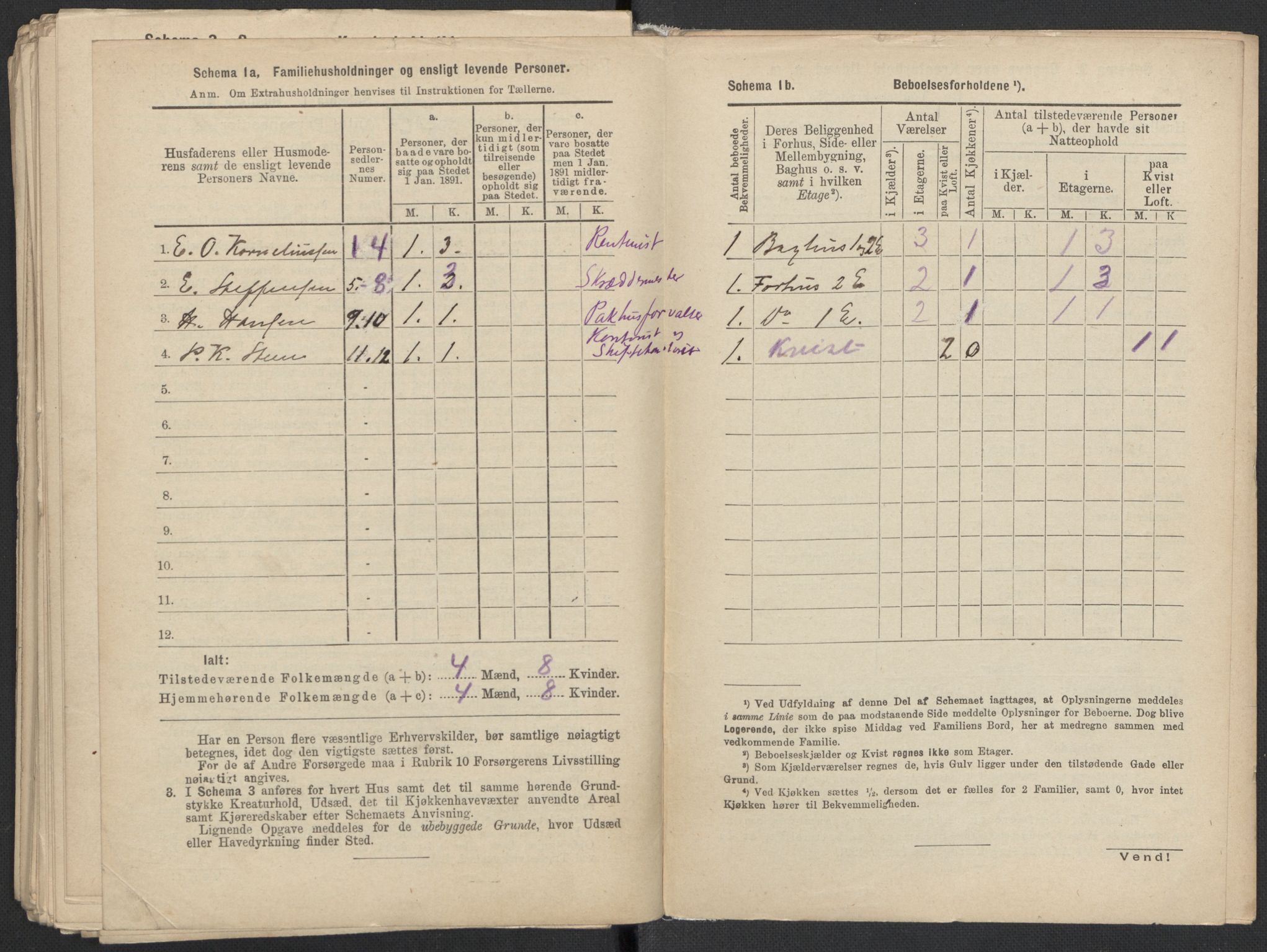 RA, 1891 Census for 1301 Bergen, 1891, p. 4816