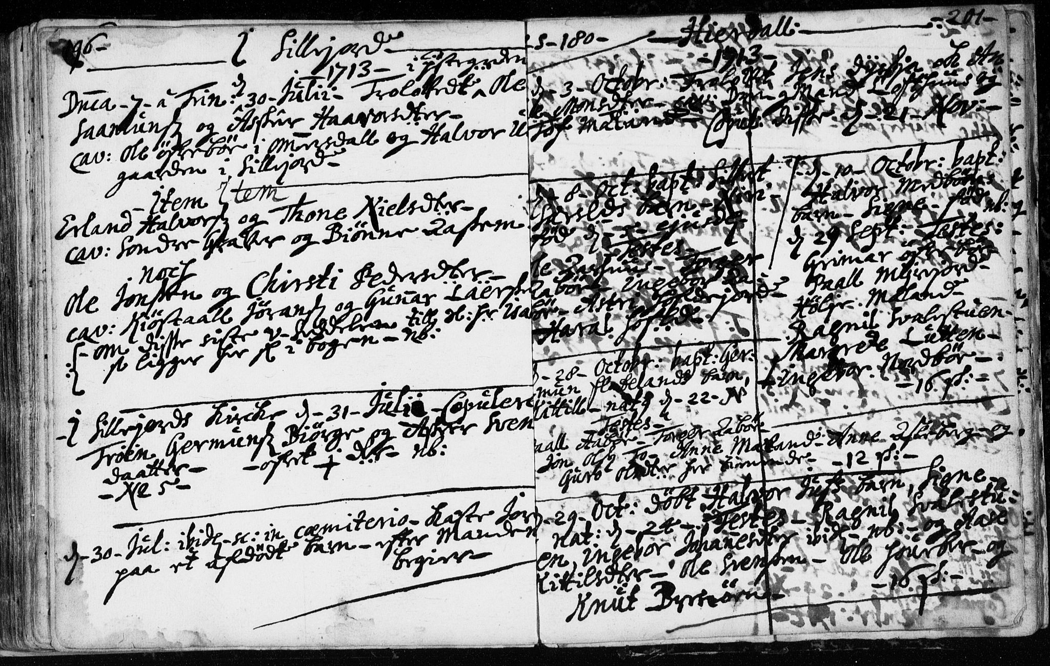 Hjartdal kirkebøker, AV/SAKO-A-270/F/Fa/L0001: Parish register (official) no. I 1, 1685-1714, p. 200-201