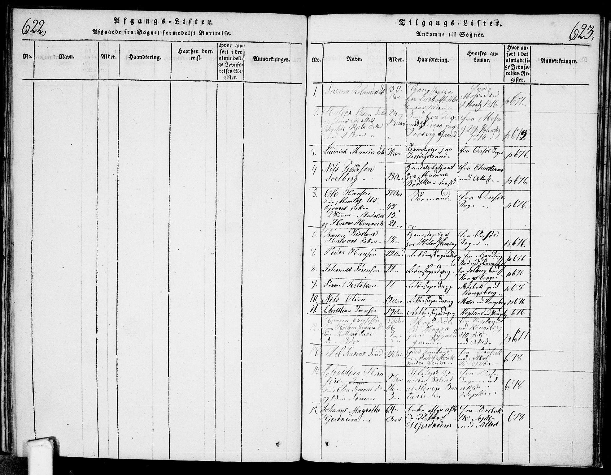Glemmen prestekontor Kirkebøker, SAO/A-10908/F/Fa/L0004: Parish register (official) no. 4, 1816-1838, p. 622-623