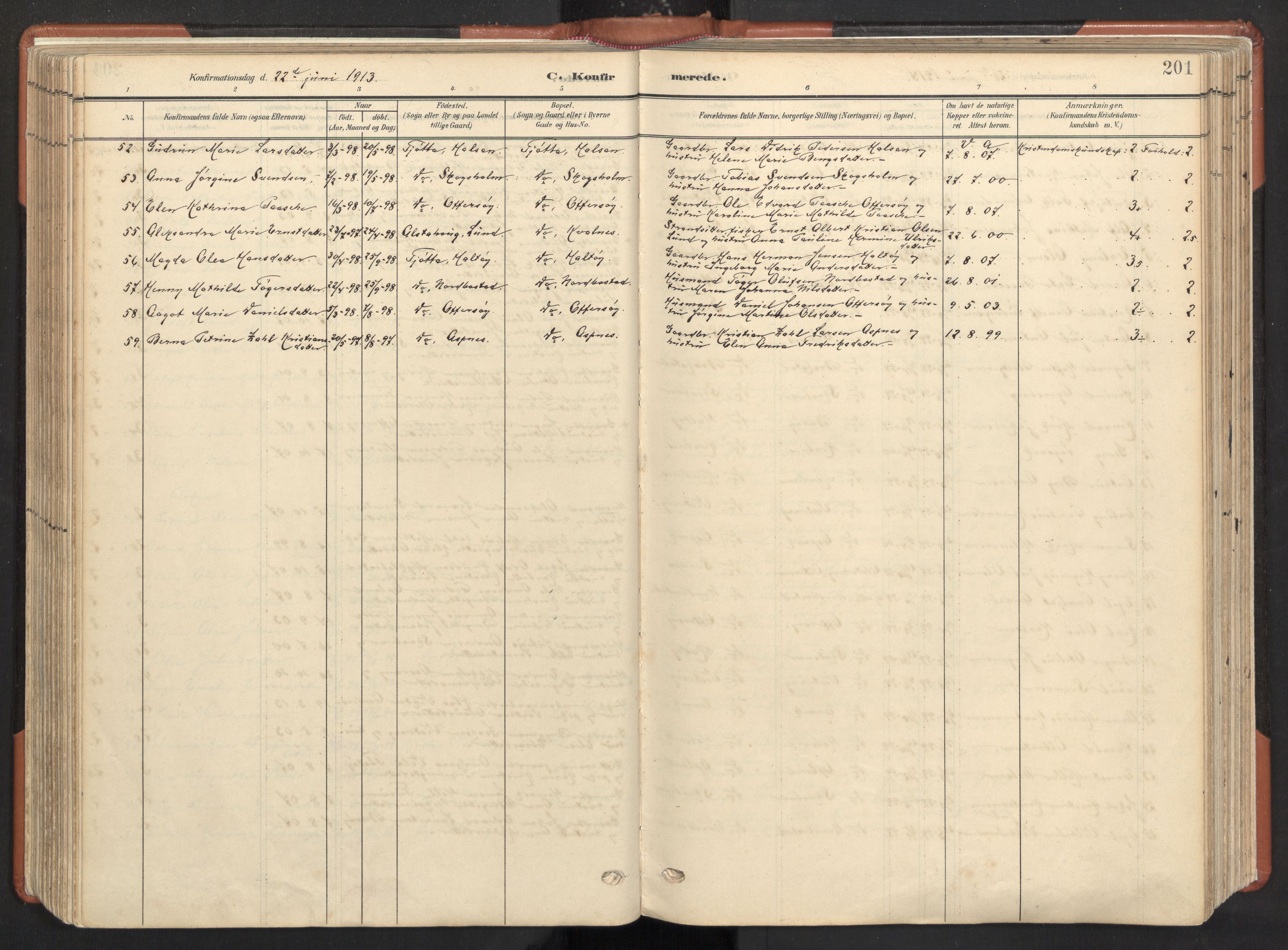 Ministerialprotokoller, klokkerbøker og fødselsregistre - Nordland, AV/SAT-A-1459/817/L0265: Parish register (official) no. 817A05, 1908-1944, p. 201