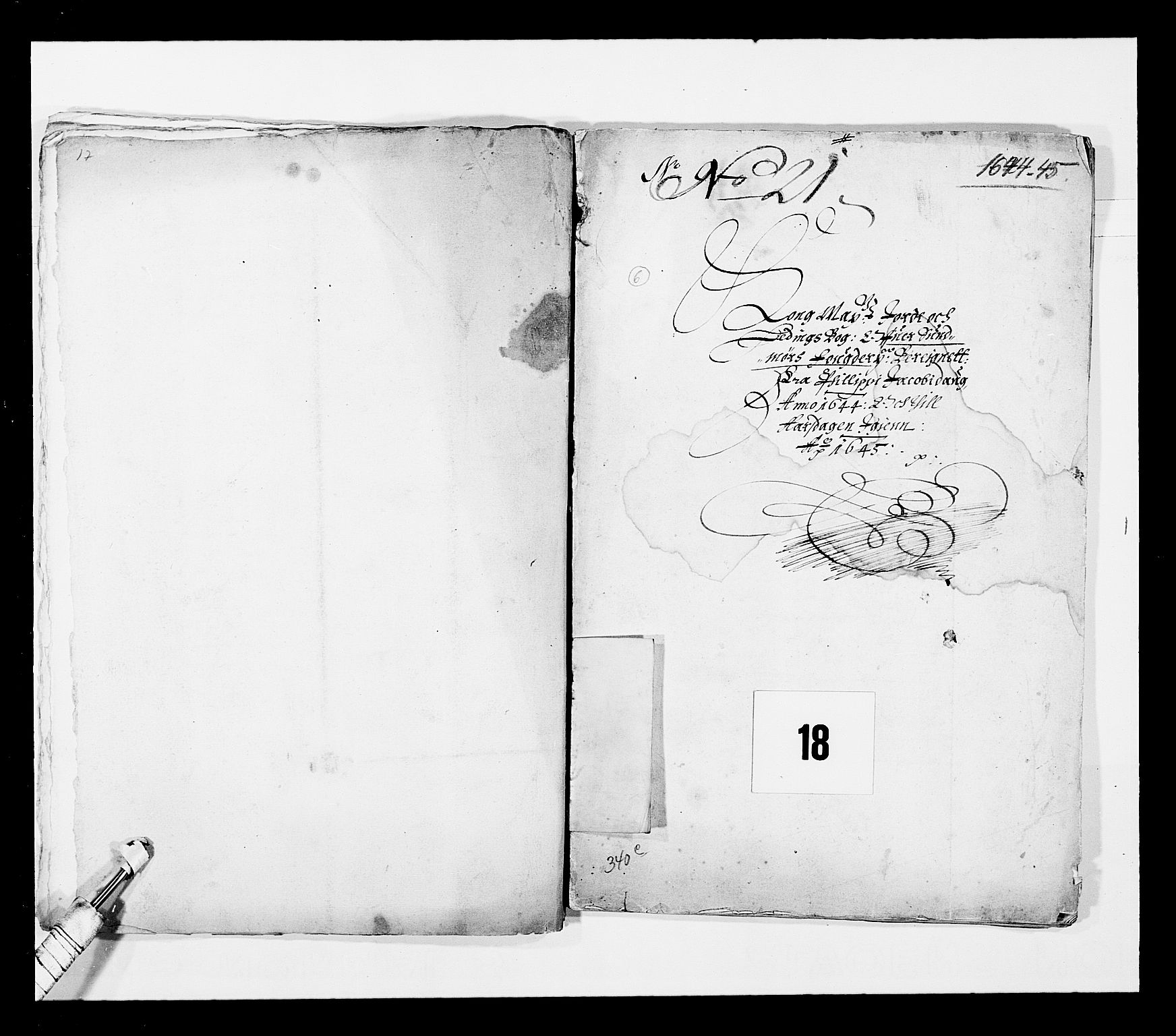 Stattholderembetet 1572-1771, AV/RA-EA-2870/Ek/L0024/0002: Jordebøker 1633-1658: / Jordebøker for Bergenhus len, 1644-1645, p. 165