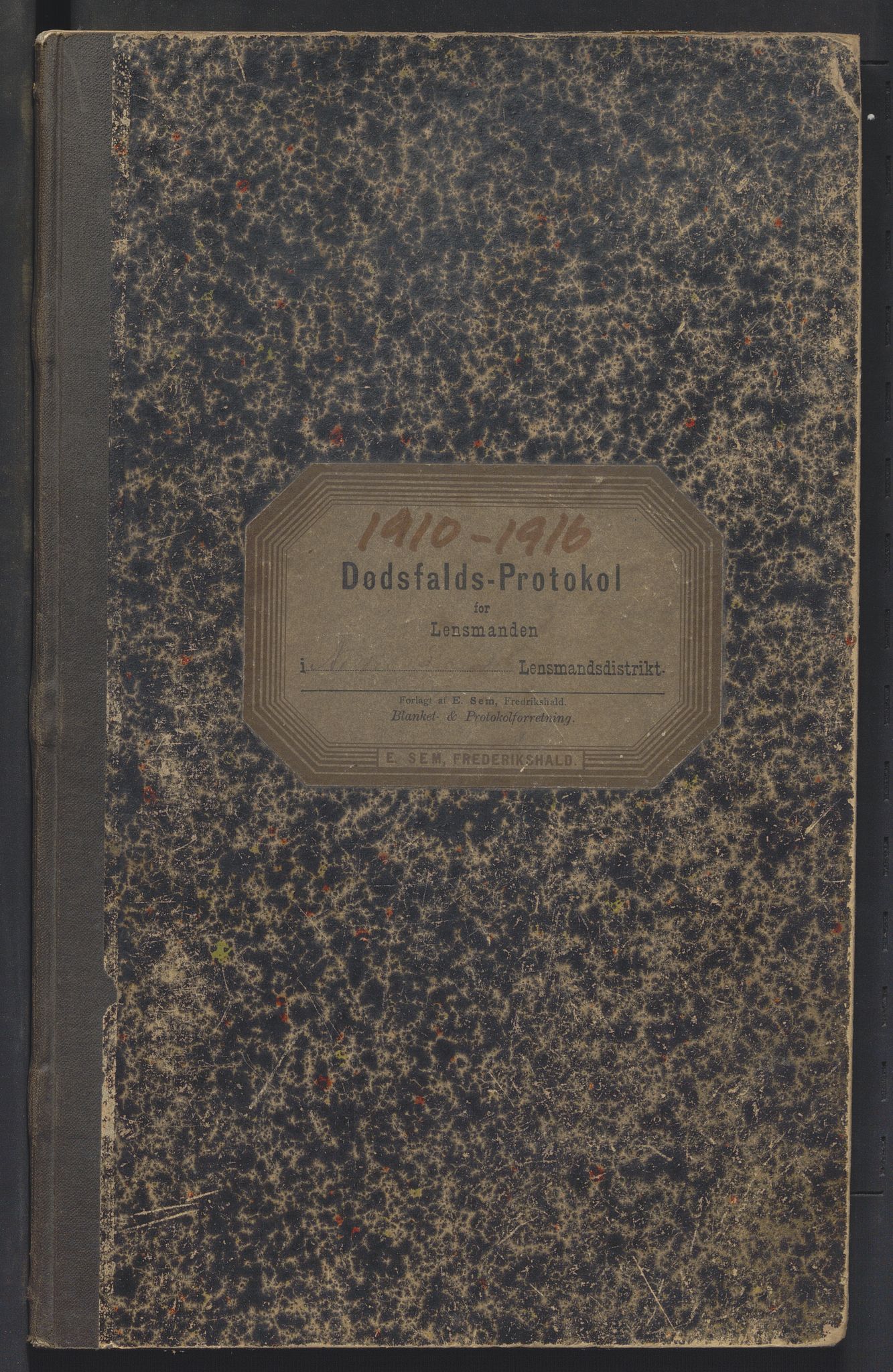 Nordre Land lensmannskontor, AV/SAH-LON-013/H/Ha/Haa/L0001/0002: Dødsfallsprotokoller / Dødsfallsprotokoll, 1910-1916