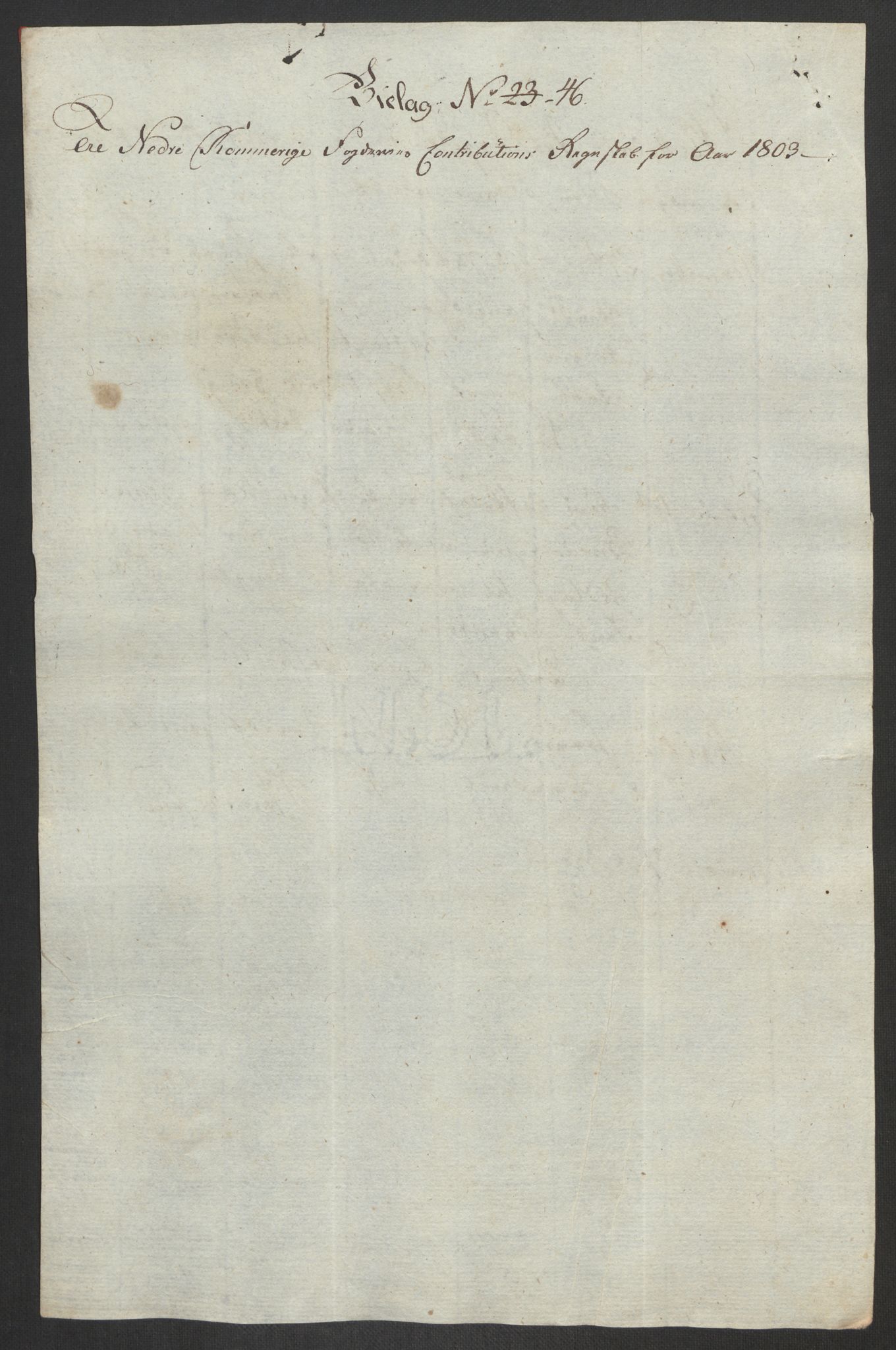 Rentekammeret inntil 1814, Reviderte regnskaper, Fogderegnskap, AV/RA-EA-4092/R11/L0679: Fogderegnskap Nedre Romerike, 1803, p. 155