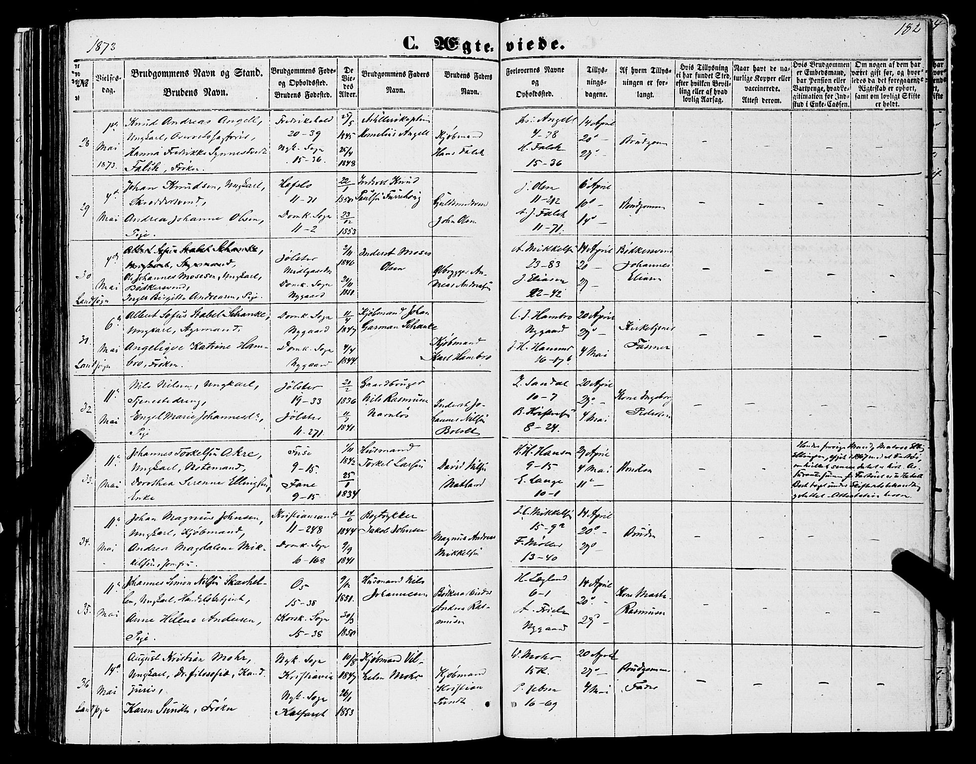 Domkirken sokneprestembete, SAB/A-74801/H/Haa/L0034: Parish register (official) no. D 2, 1853-1874, p. 182