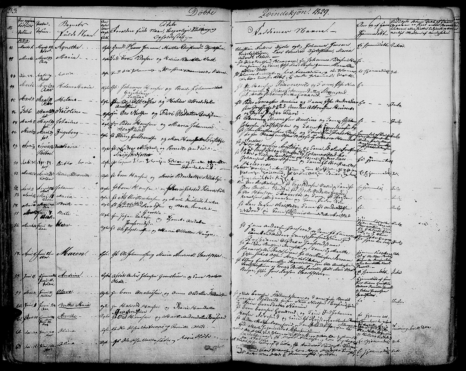 Vestre Toten prestekontor, SAH/PREST-108/H/Ha/Haa/L0002: Parish register (official) no. 2, 1825-1837, p. 33