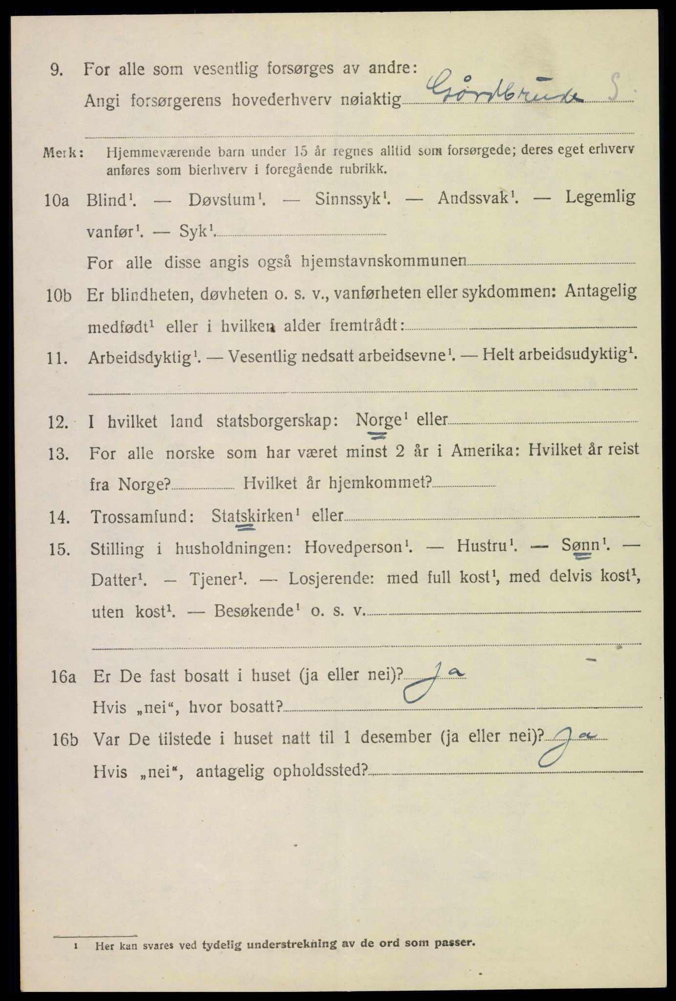 SAH, 1920 census for Nes (Hedmark), 1920, p. 7533