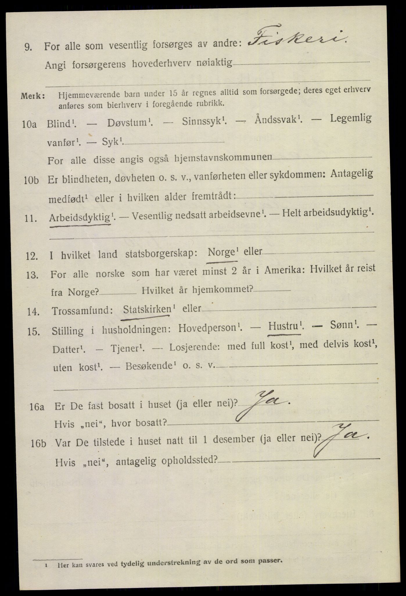 SAKO, 1920 census for Eidanger, 1920, p. 5269