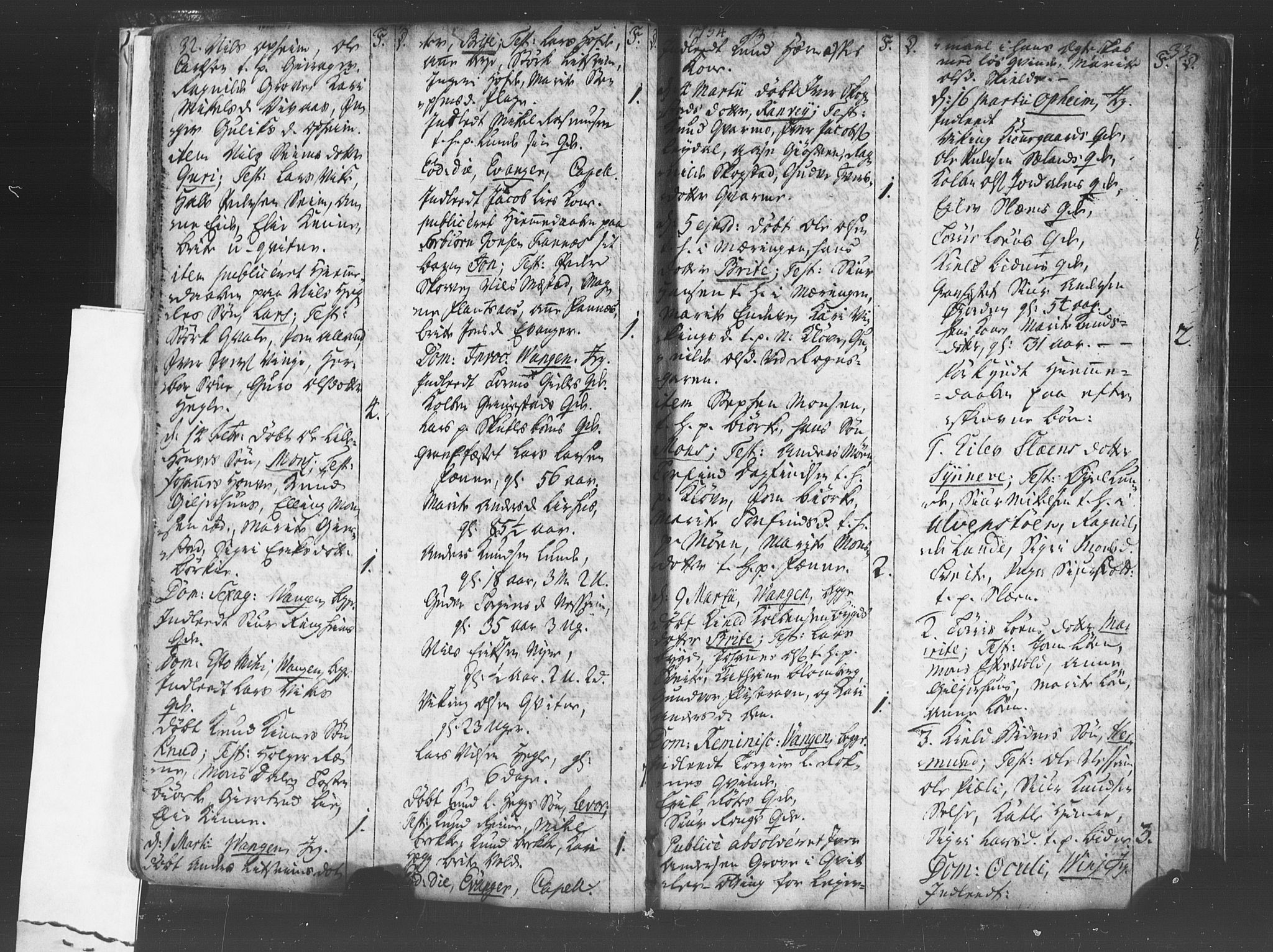 Voss sokneprestembete, SAB/A-79001/H/Haa: Parish register (official) no. A 8, 1752-1780, p. 32-33