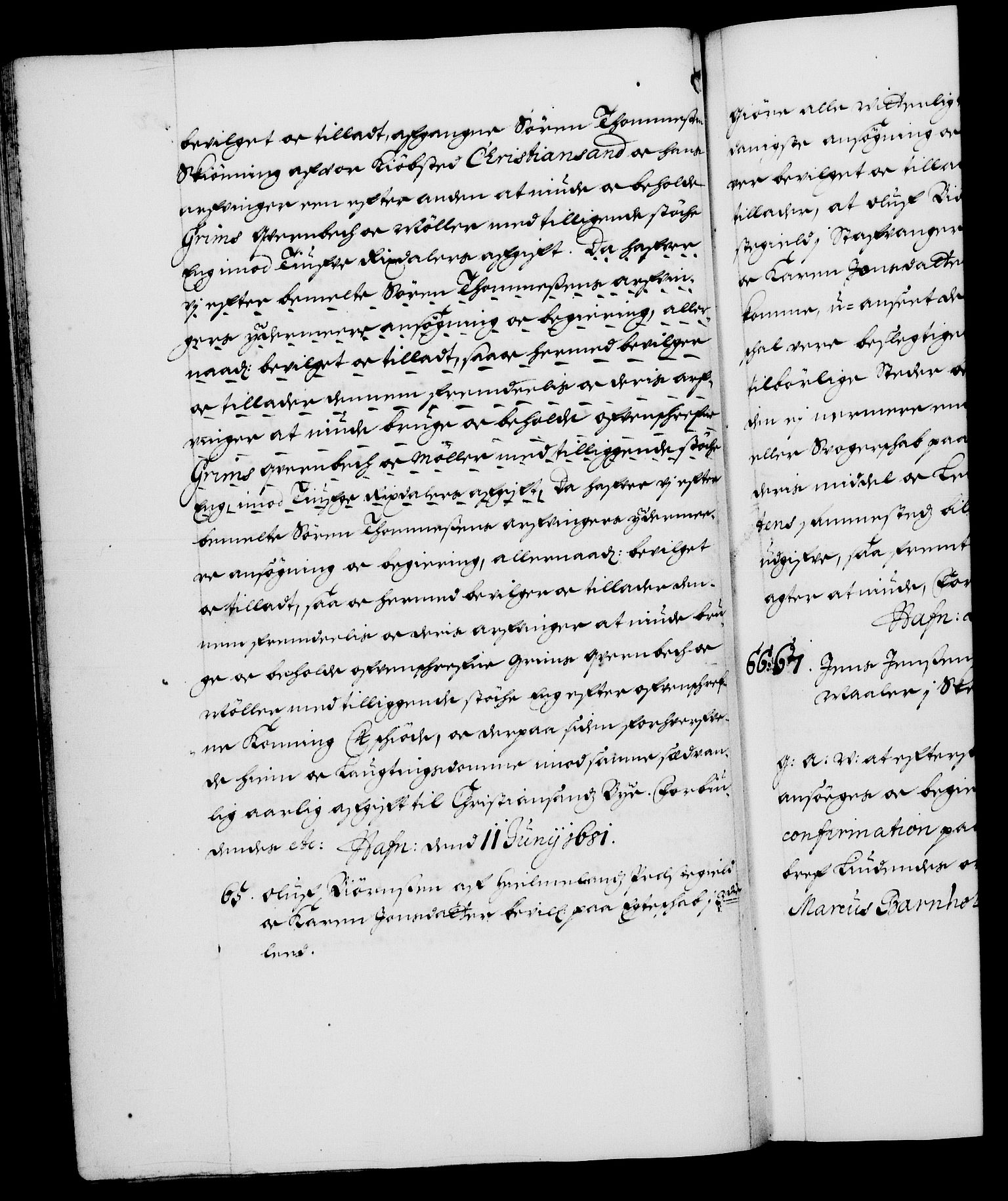 Danske Kanselli 1572-1799, AV/RA-EA-3023/F/Fc/Fca/Fcaa/L0013: Norske registre (mikrofilm), 1681-1684, p. 50b