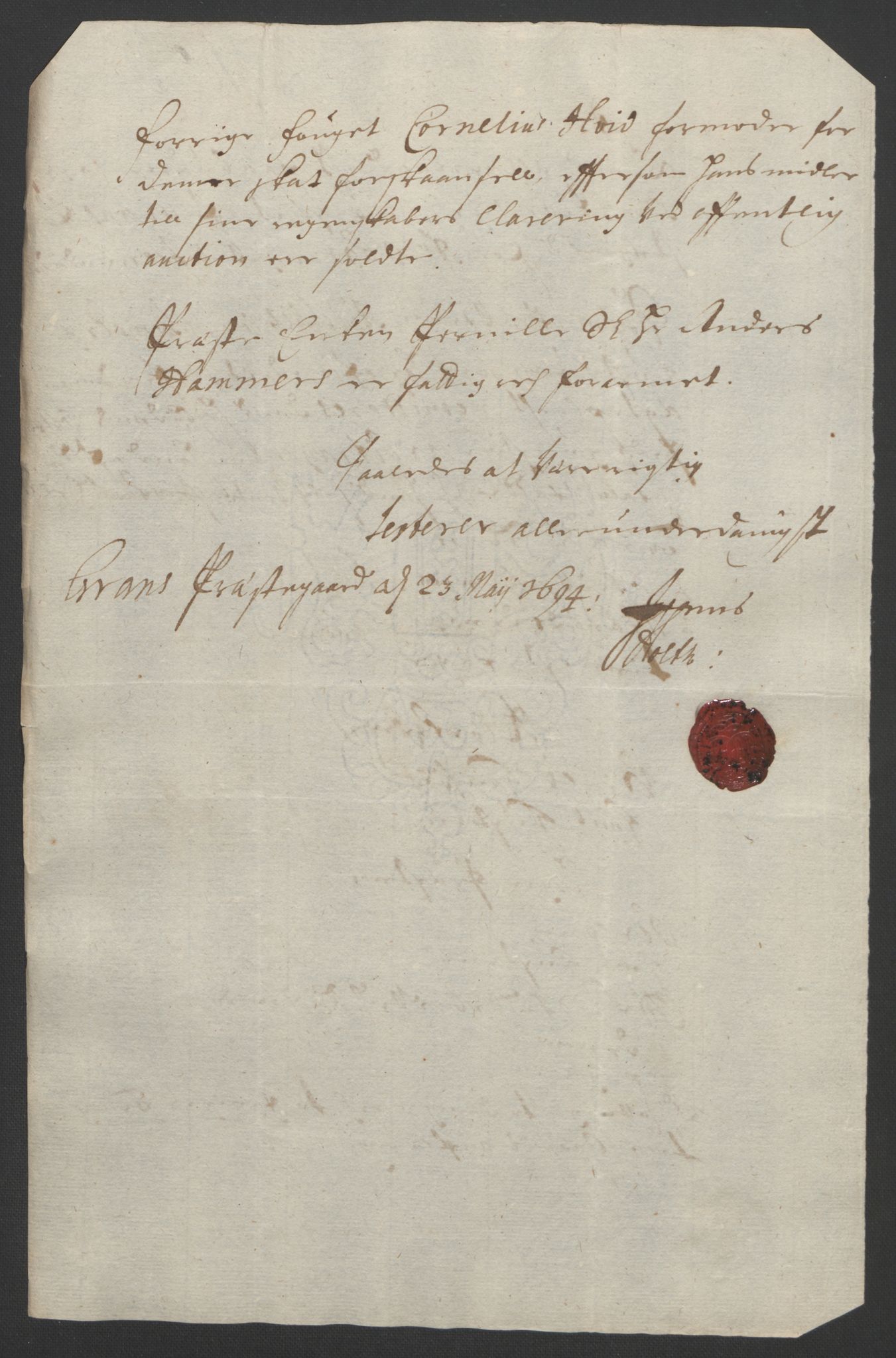 Rentekammeret inntil 1814, Reviderte regnskaper, Fogderegnskap, AV/RA-EA-4092/R18/L1292: Fogderegnskap Hadeland, Toten og Valdres, 1693-1694, p. 387