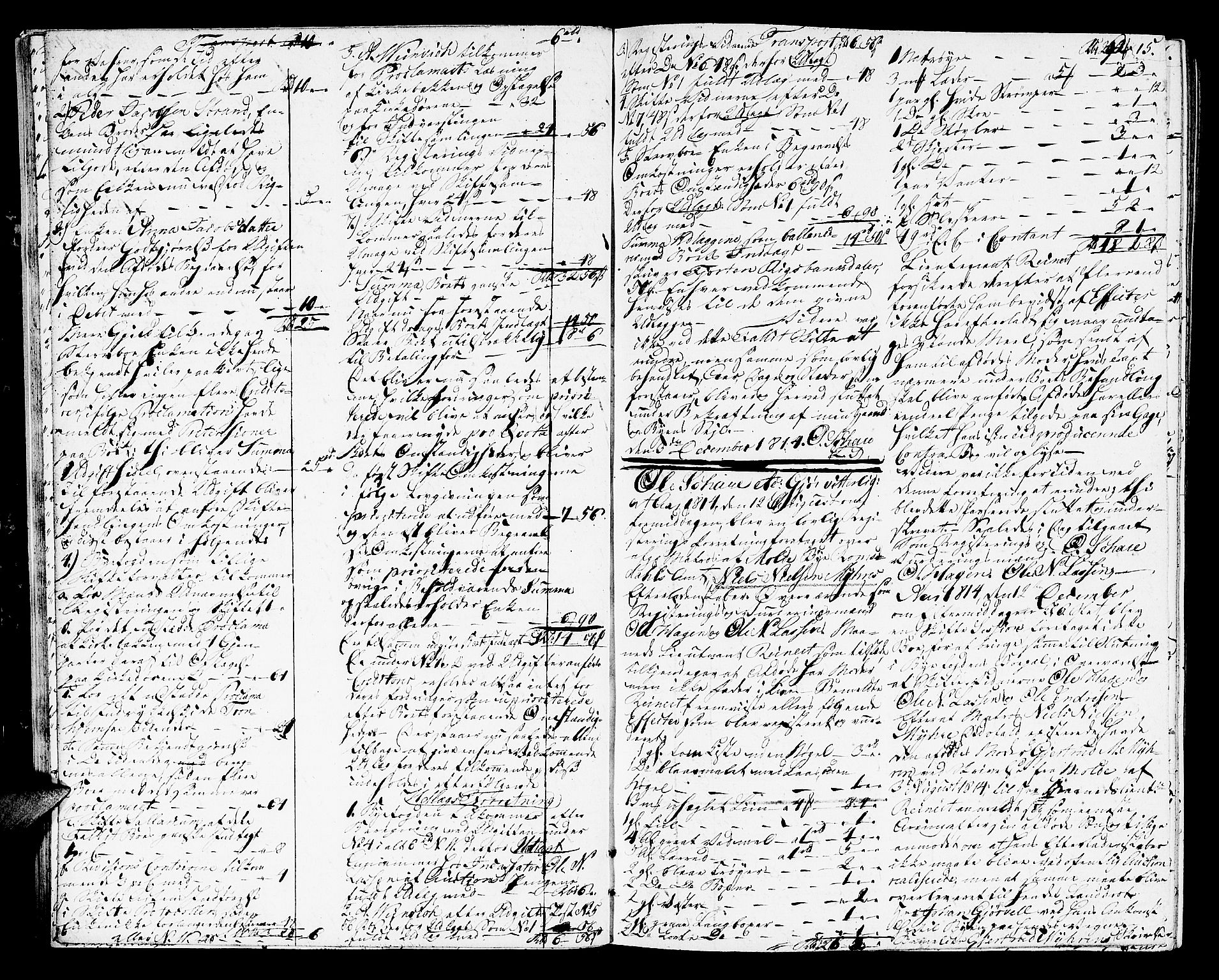Kristiansund byfogd, AV/SAT-A-4587/A/29/L0004: Skifteprotokoll. Aut. 11.10.1816, 1814-1824, p. 14b-15a