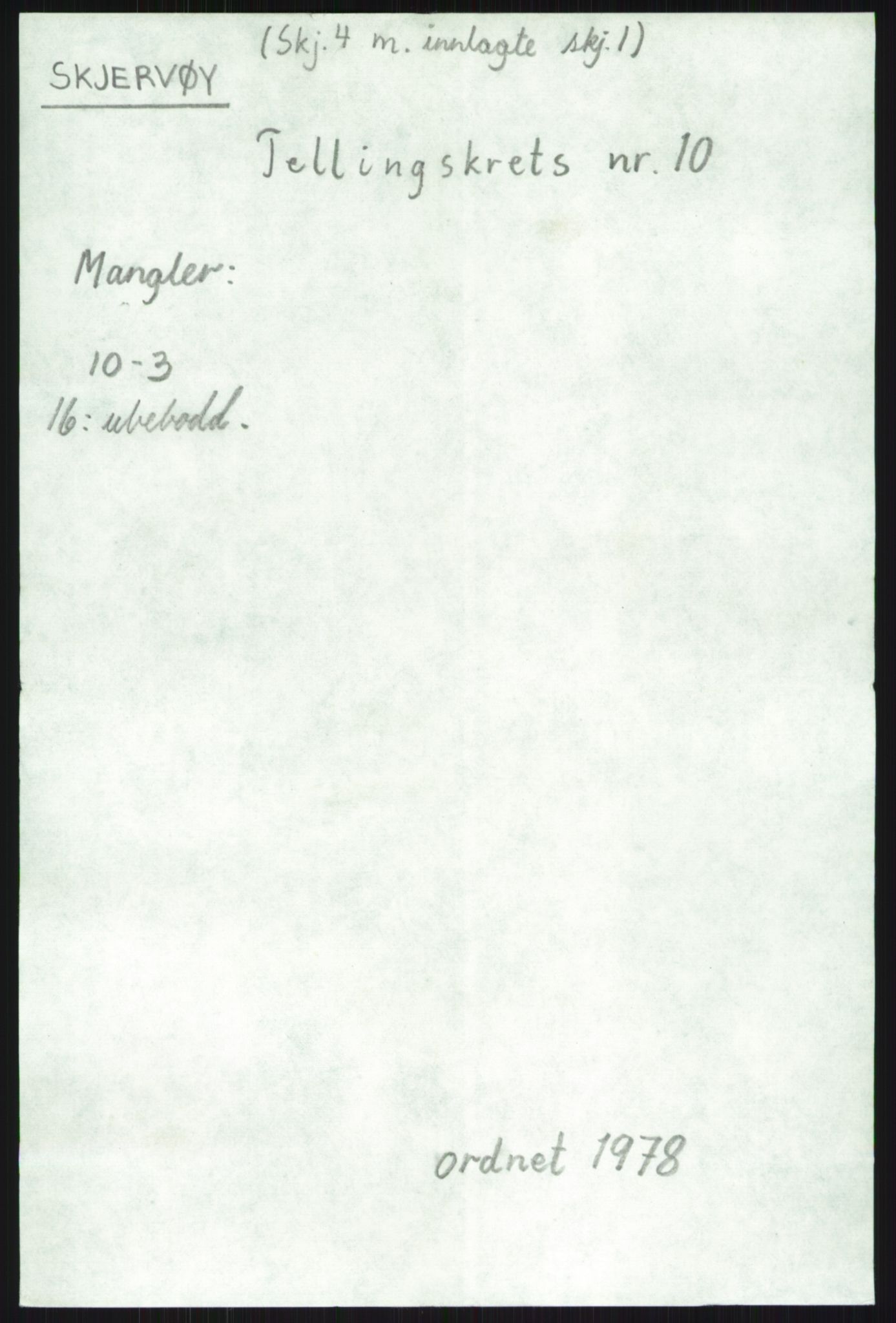 SATØ, 1920 census for Skjervøy, 1920, p. 5390