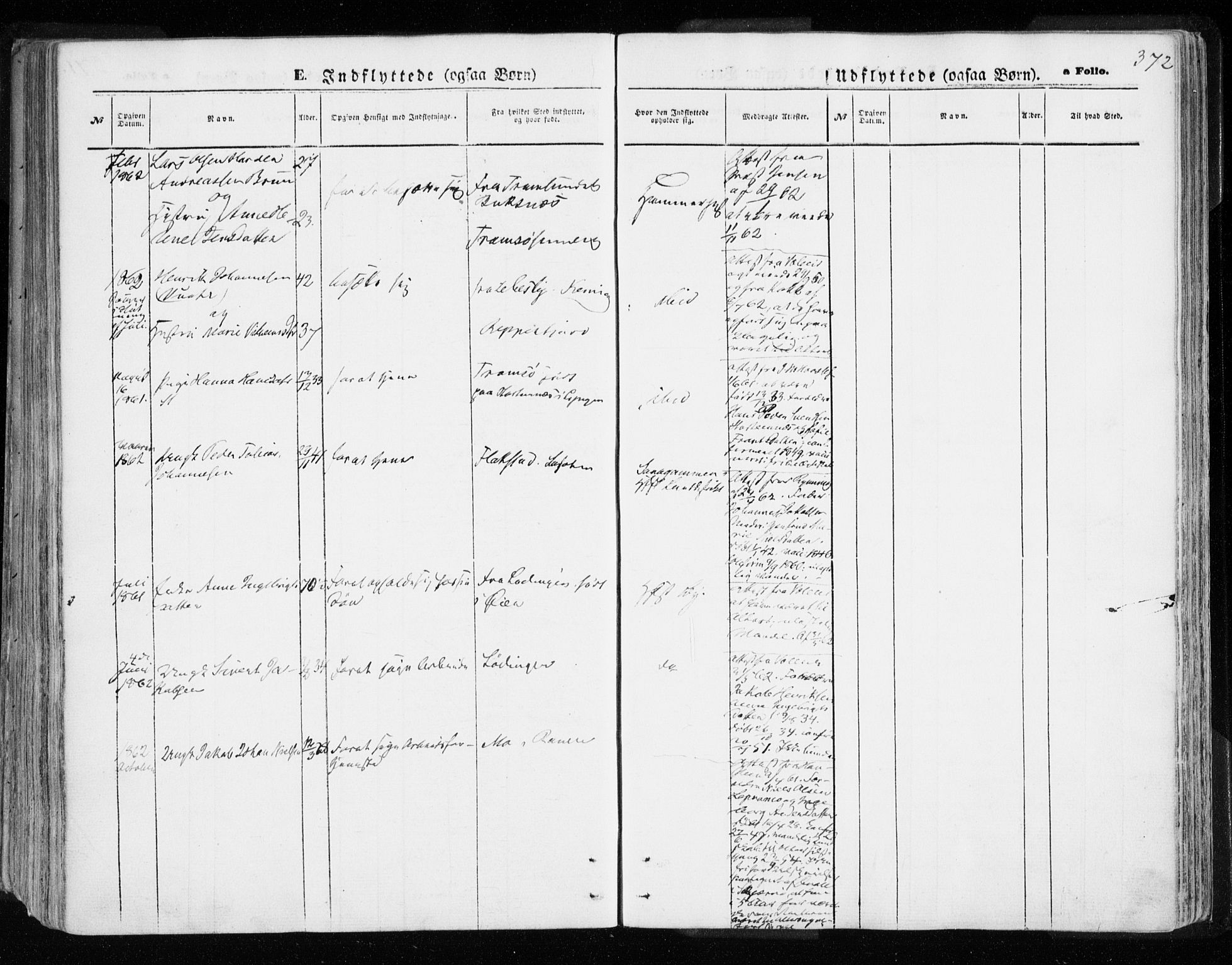 Hammerfest sokneprestkontor, AV/SATØ-S-1347/H/Ha/L0005.kirke: Parish register (official) no. 5, 1857-1869, p. 372