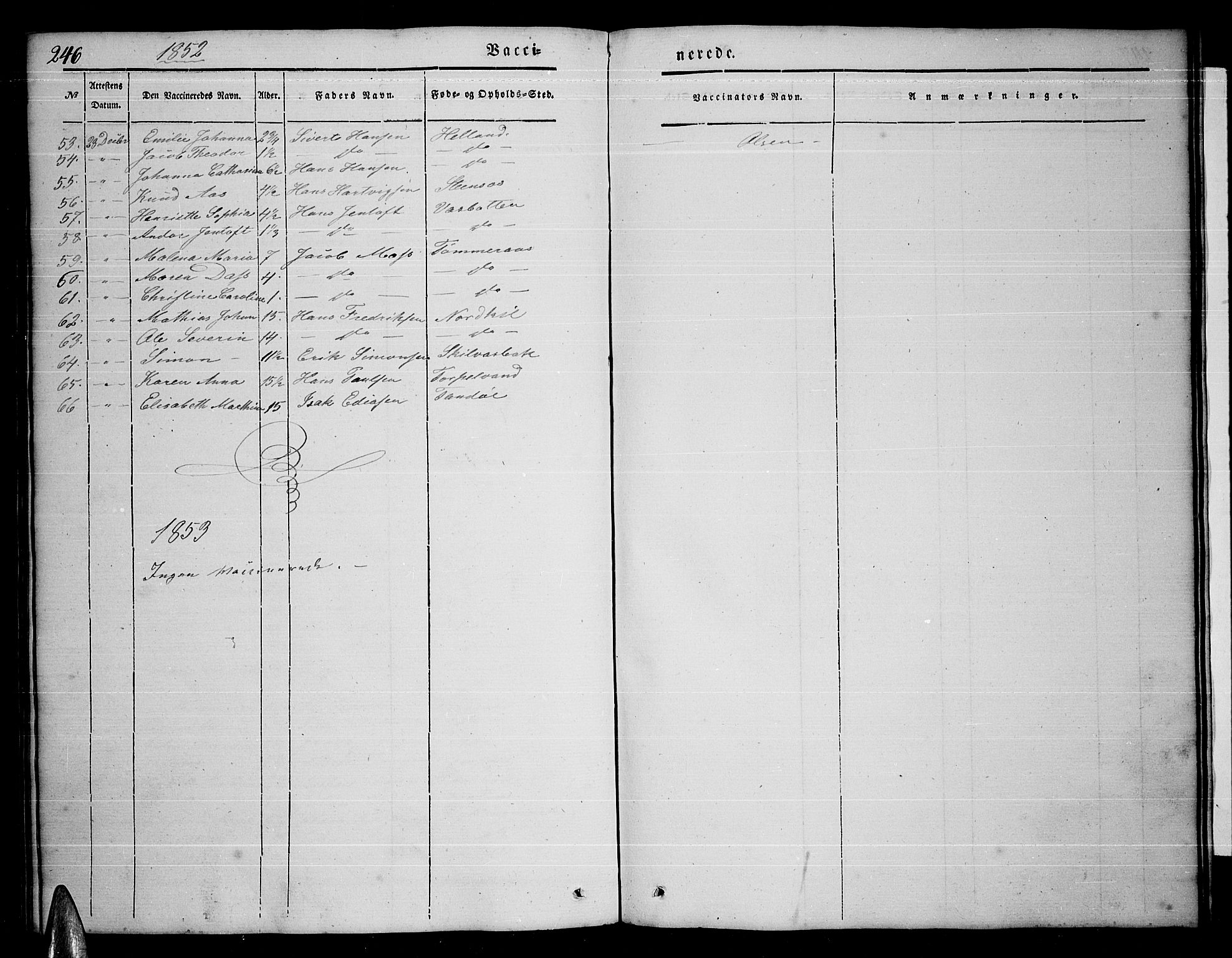 Ministerialprotokoller, klokkerbøker og fødselsregistre - Nordland, AV/SAT-A-1459/859/L0856: Parish register (copy) no. 859C02, 1843-1854, p. 246