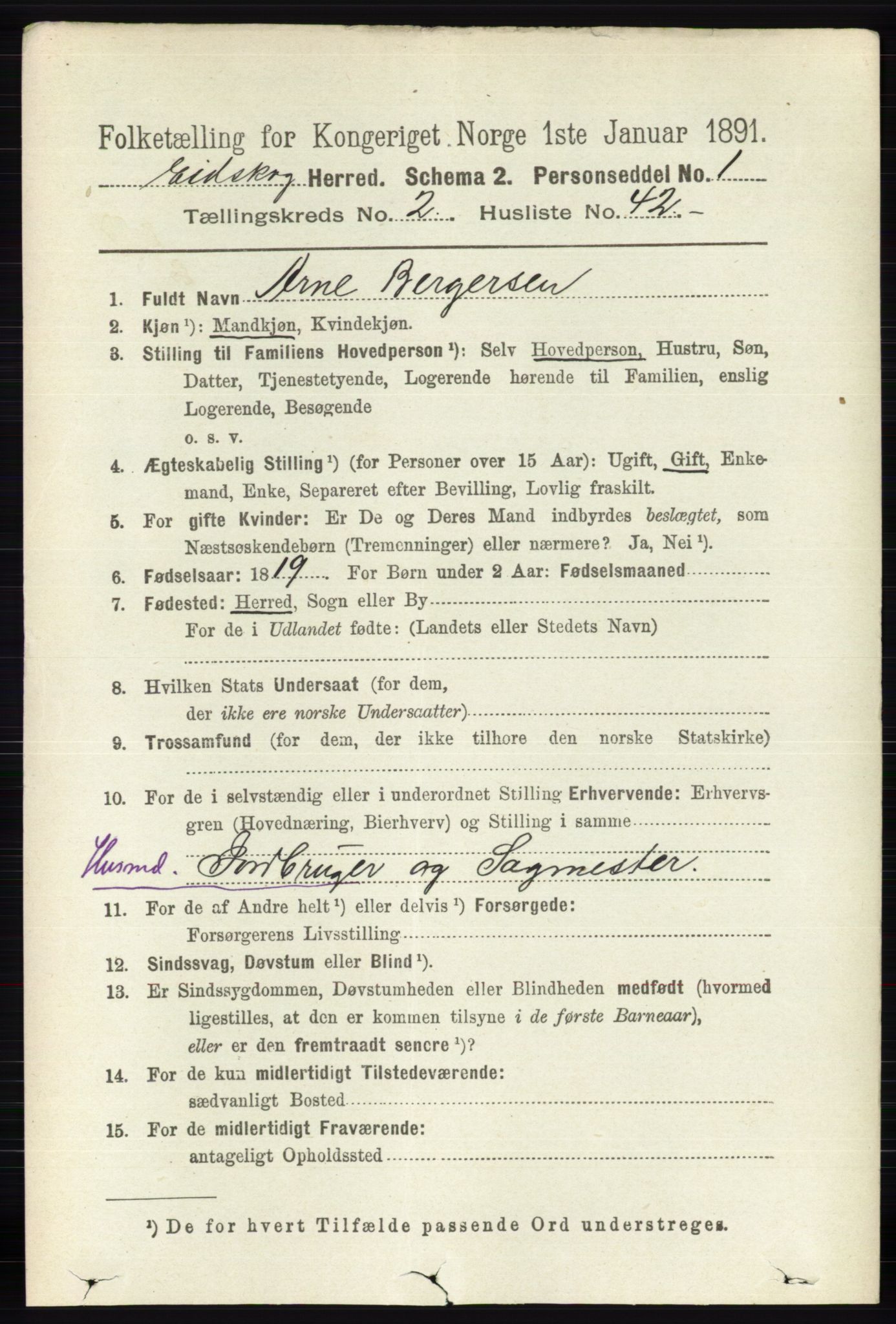 RA, 1891 census for 0420 Eidskog, 1891, p. 779